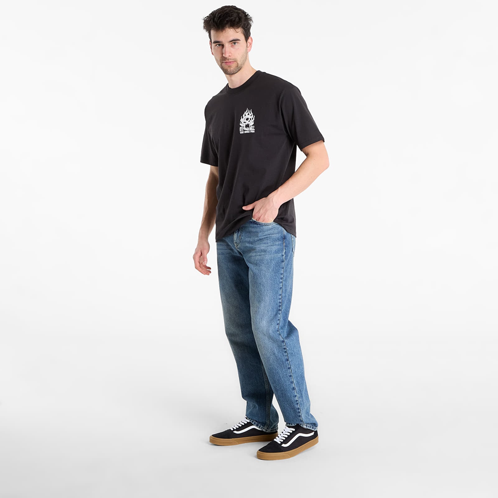 T-krekli Vans Off The Wall Fever SS Tee Black