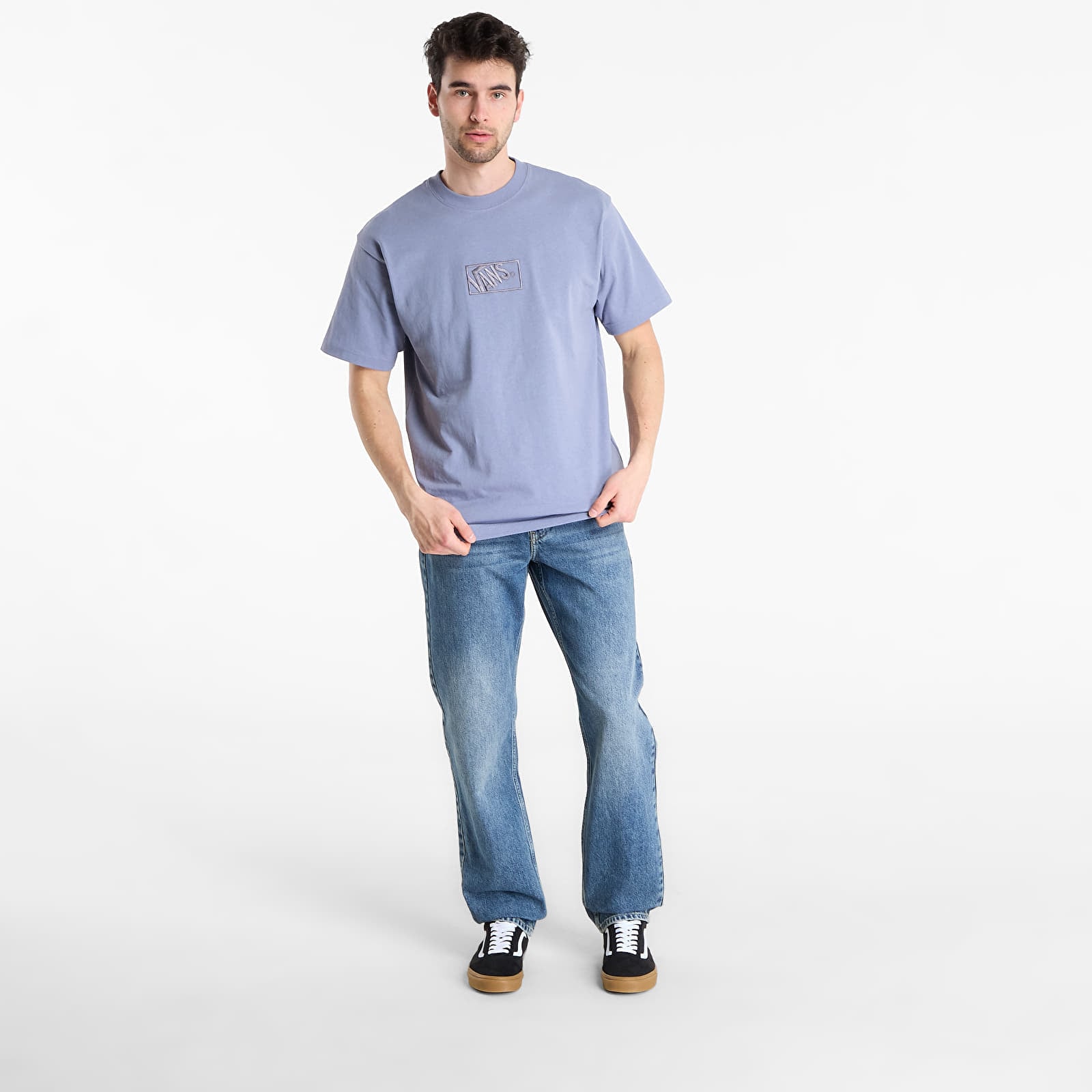 T-Shirts Vans Blocked Box Loose SS Tee Glacial Slate