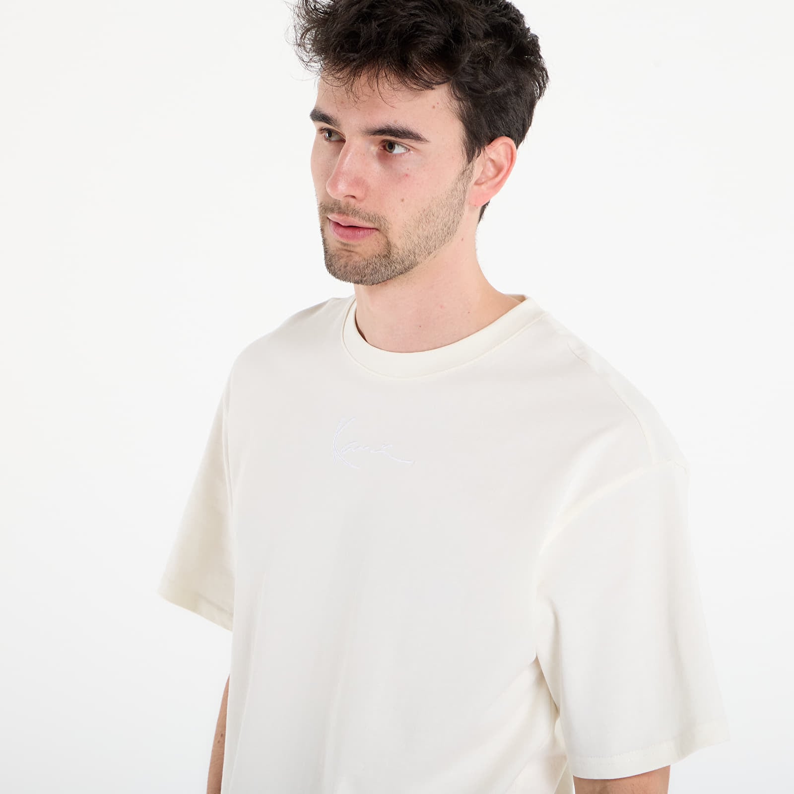 T-shirts för män Karl Kani Small Signature Essential Tee Off White