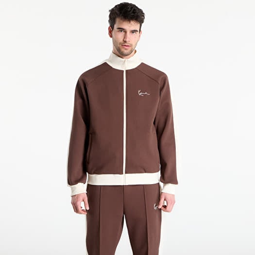 Karl Kani Signature Sidestripe Pique Trackjacket Brown