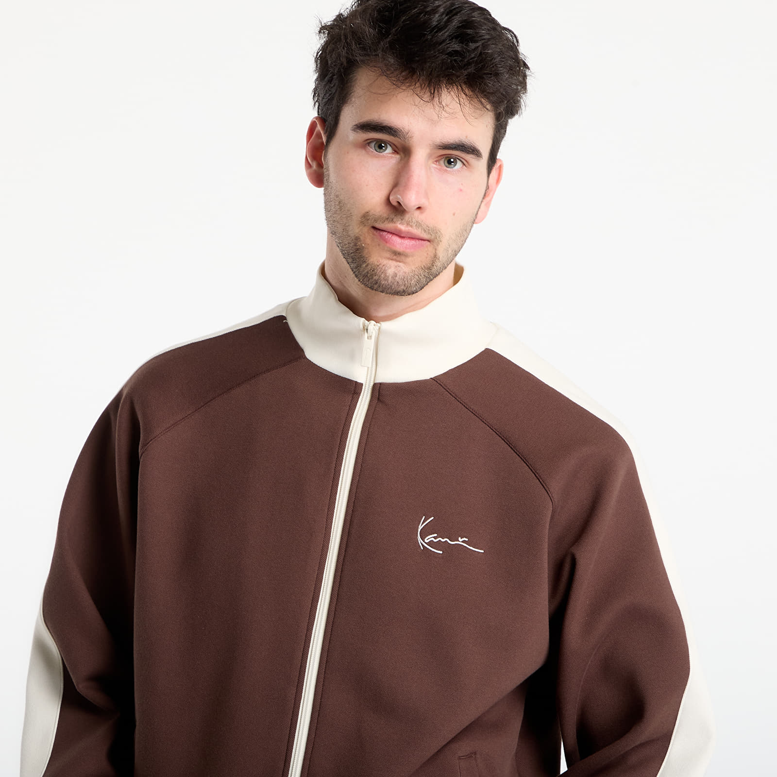 Регланы и толстовки Karl Kani Signature Sidestripe Pique Trackjacket Brown