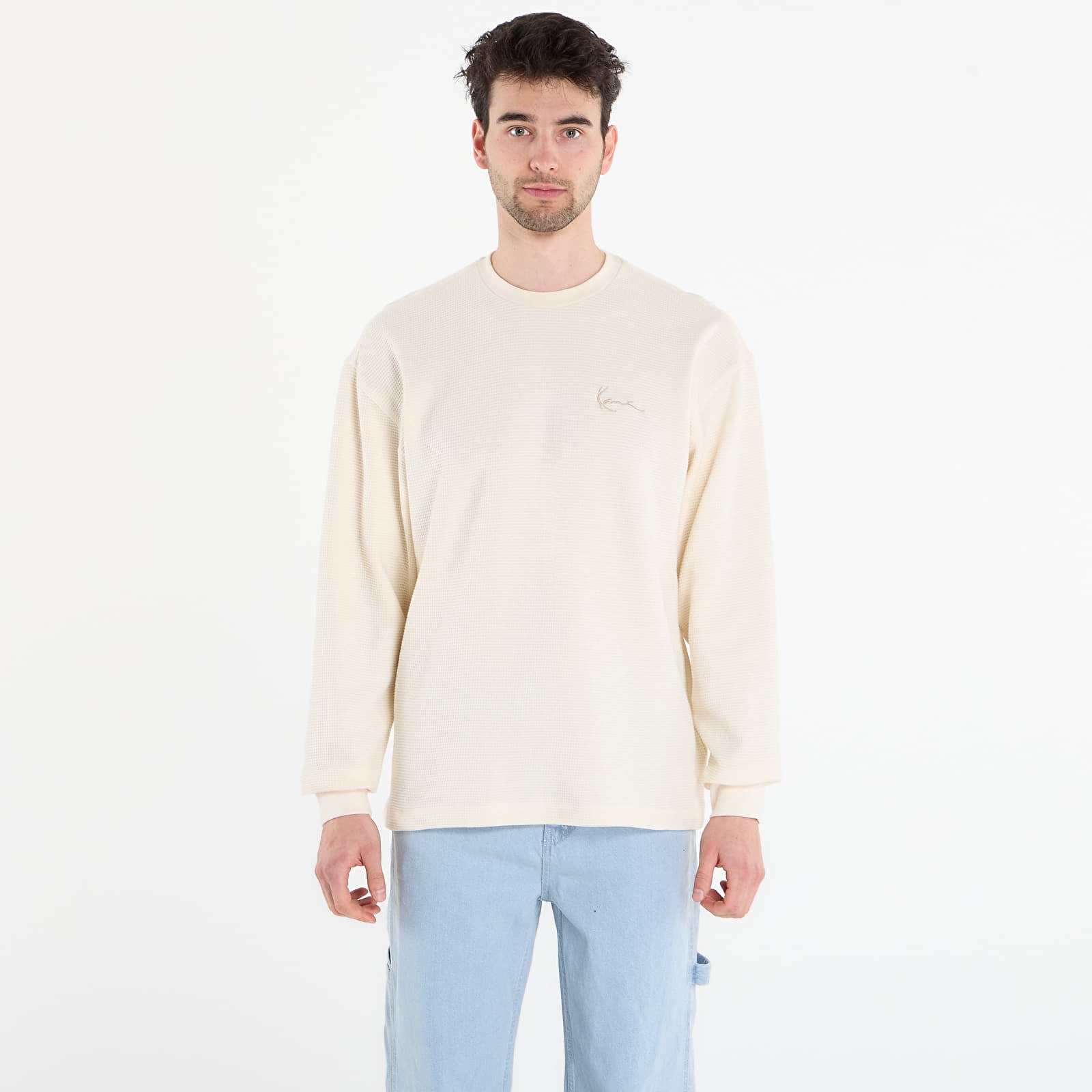 T-shirts Karl Kani Signature  Waffle Longsleeve White