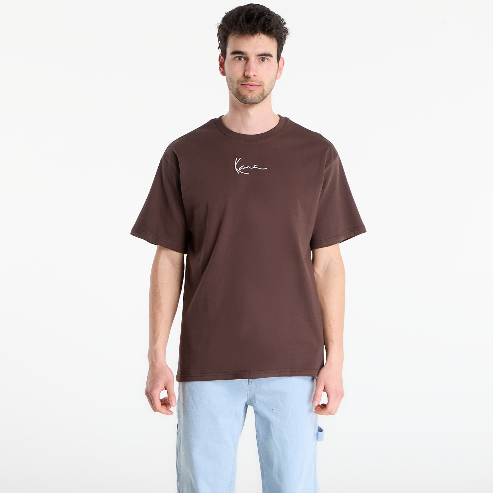 Тениска Karl Kani Small Signature Essential Tee Brown M