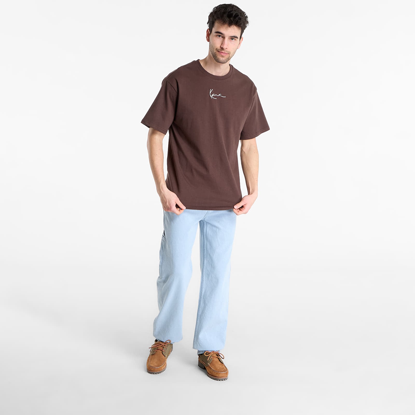 T-skjorter Karl Kani Small Signature Essential Tee Brown