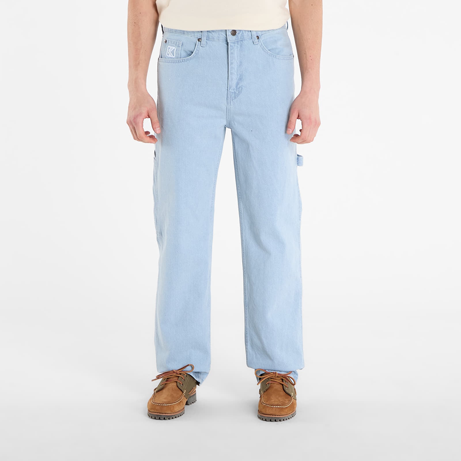 Džíny Karl Kani Retro Baggy Workwear Denim Blue