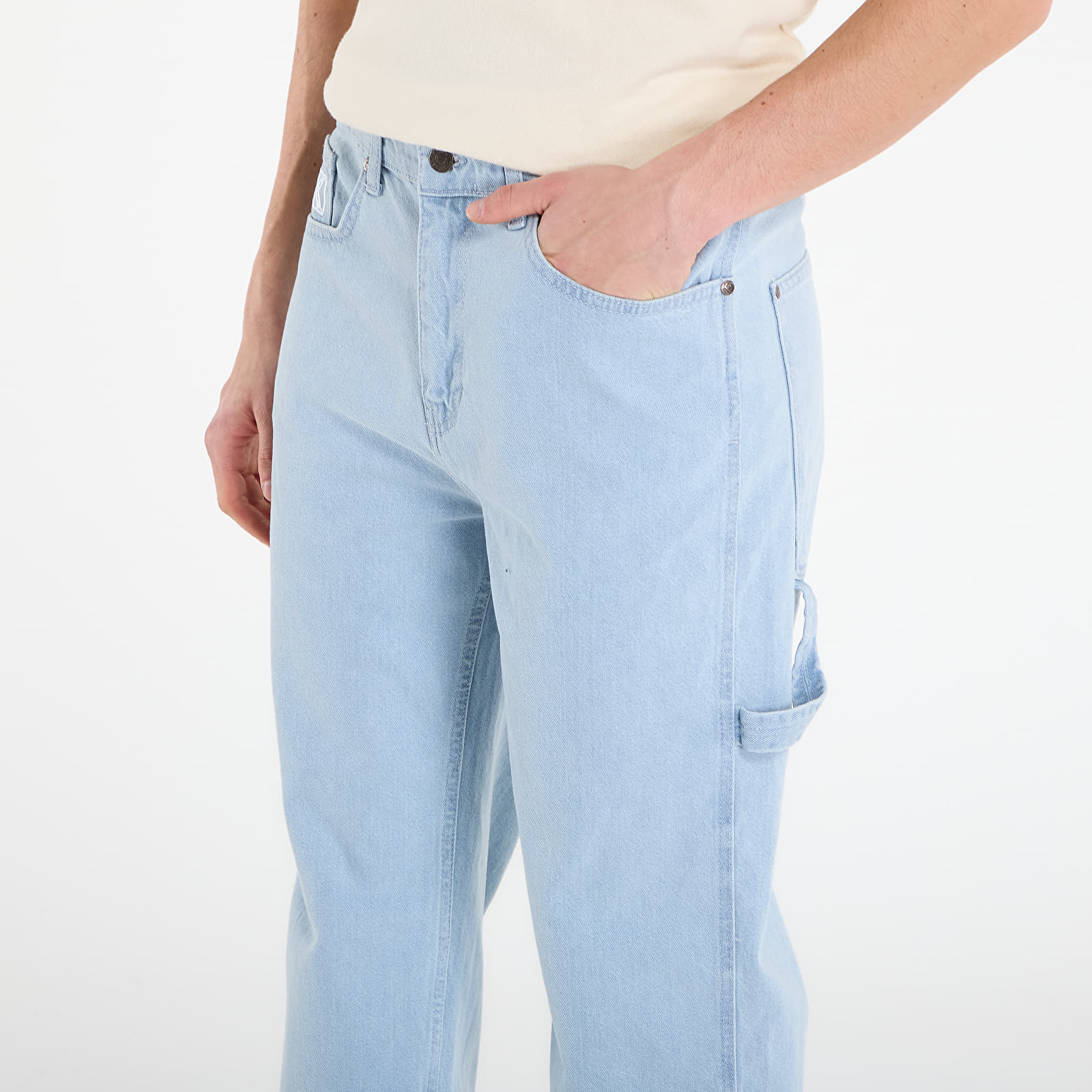 Džíny Karl Kani Retro Baggy Workwear Denim Blue