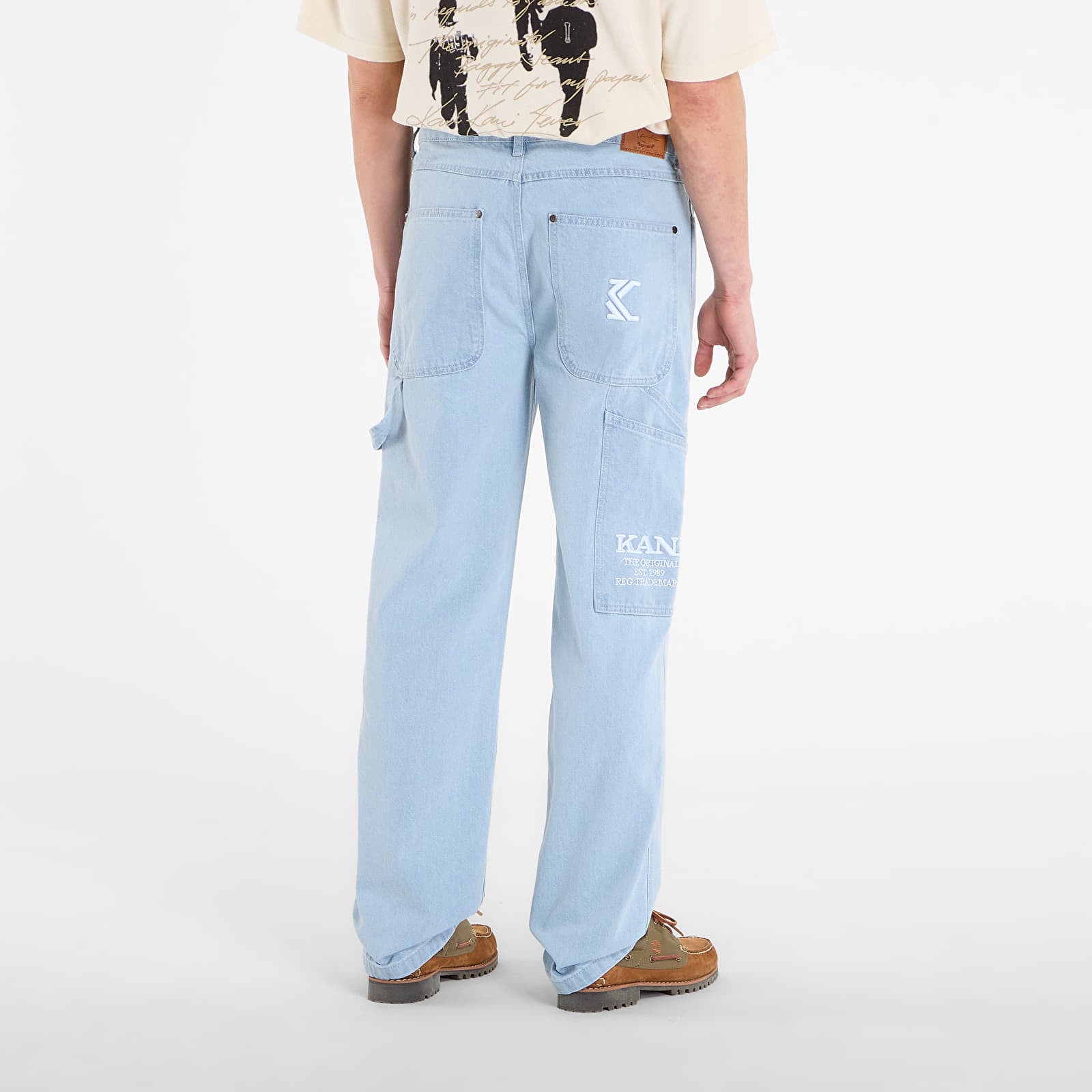 Džíny Karl Kani Retro Baggy Workwear Denim Blue