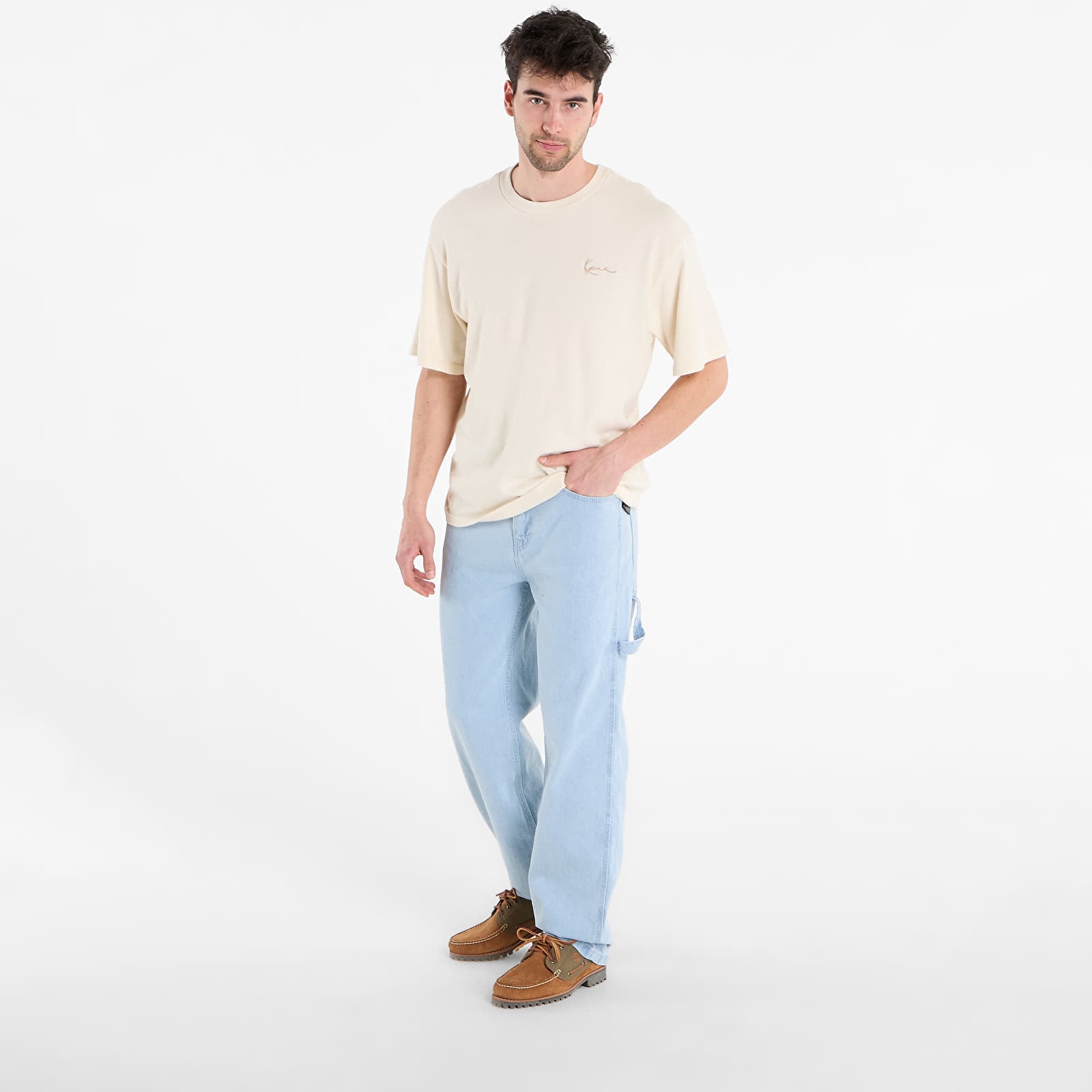 Džíny Karl Kani Retro Baggy Workwear Denim Blue