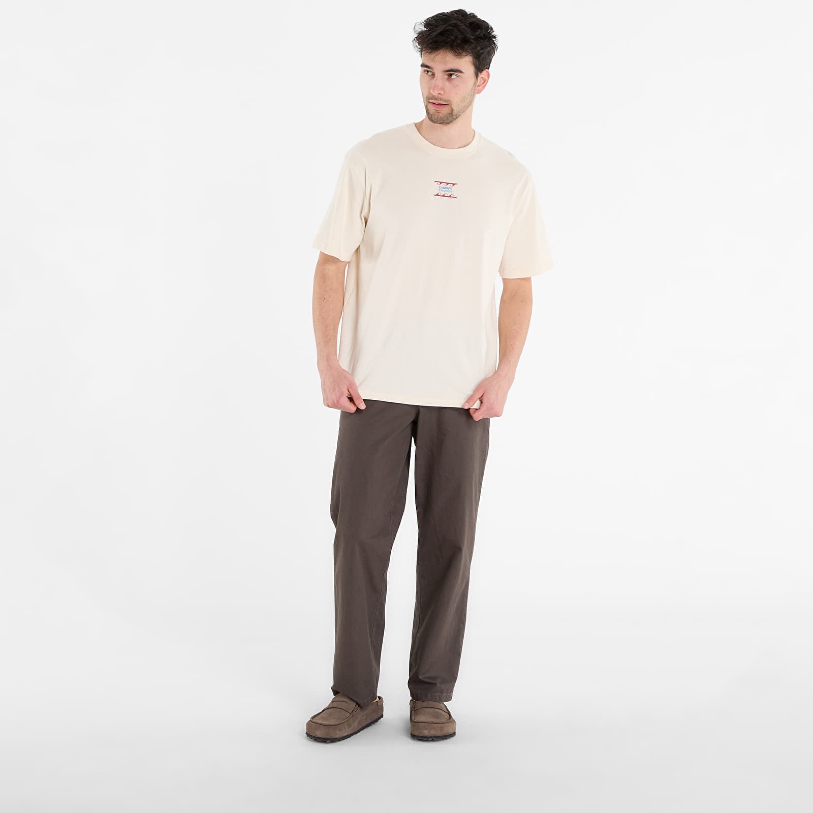 Nadrágok Samsøe Samsøe Sanoah Flex Trousers Black Olive