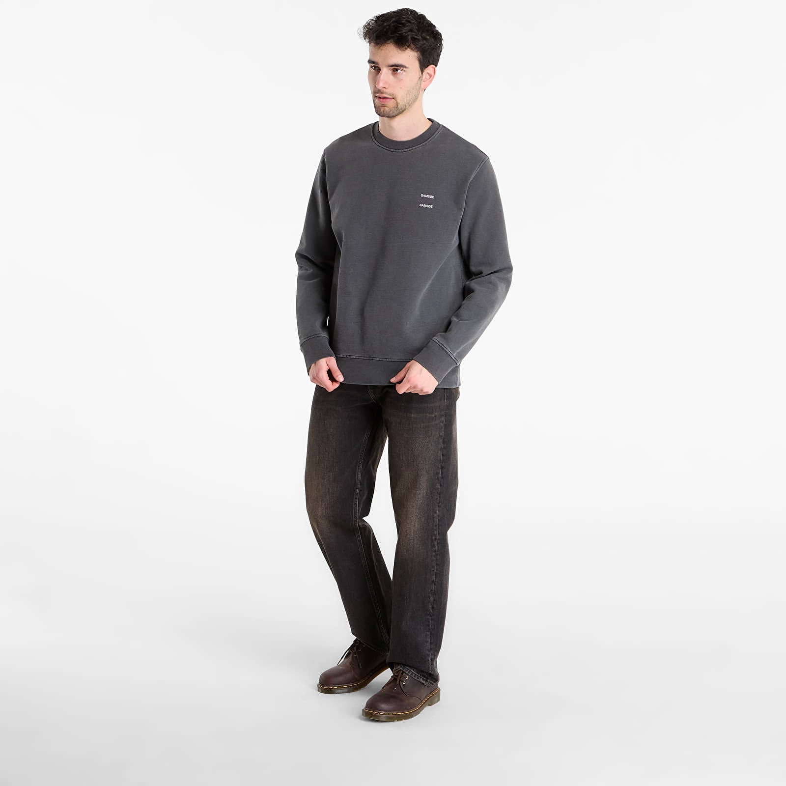 Hupparit ja collegepaidat Samsøe Samsøe Sajoel Sweatshirt Black