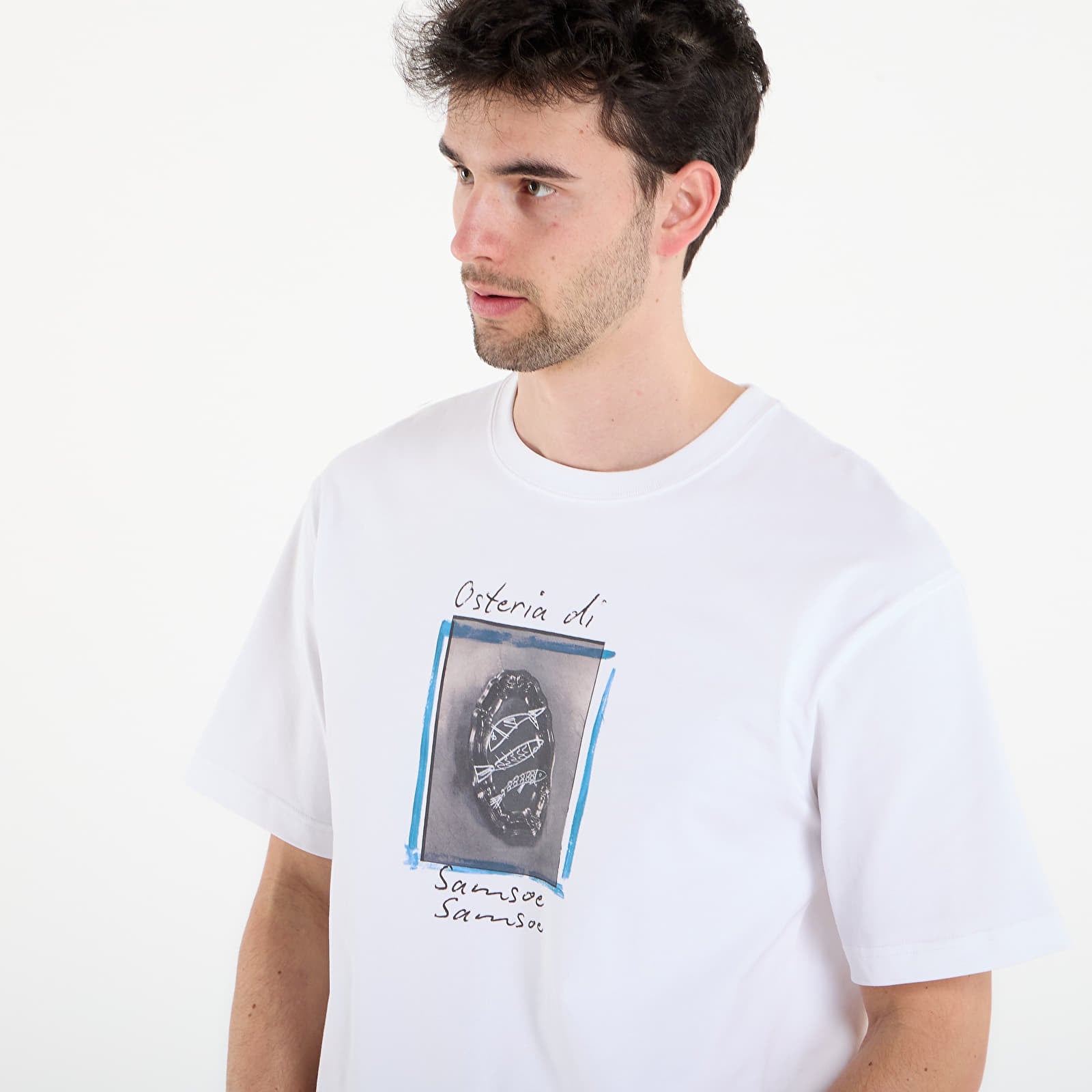 T-shirts Samsøe Samsøe Sagergei T-Shirt White Osteria