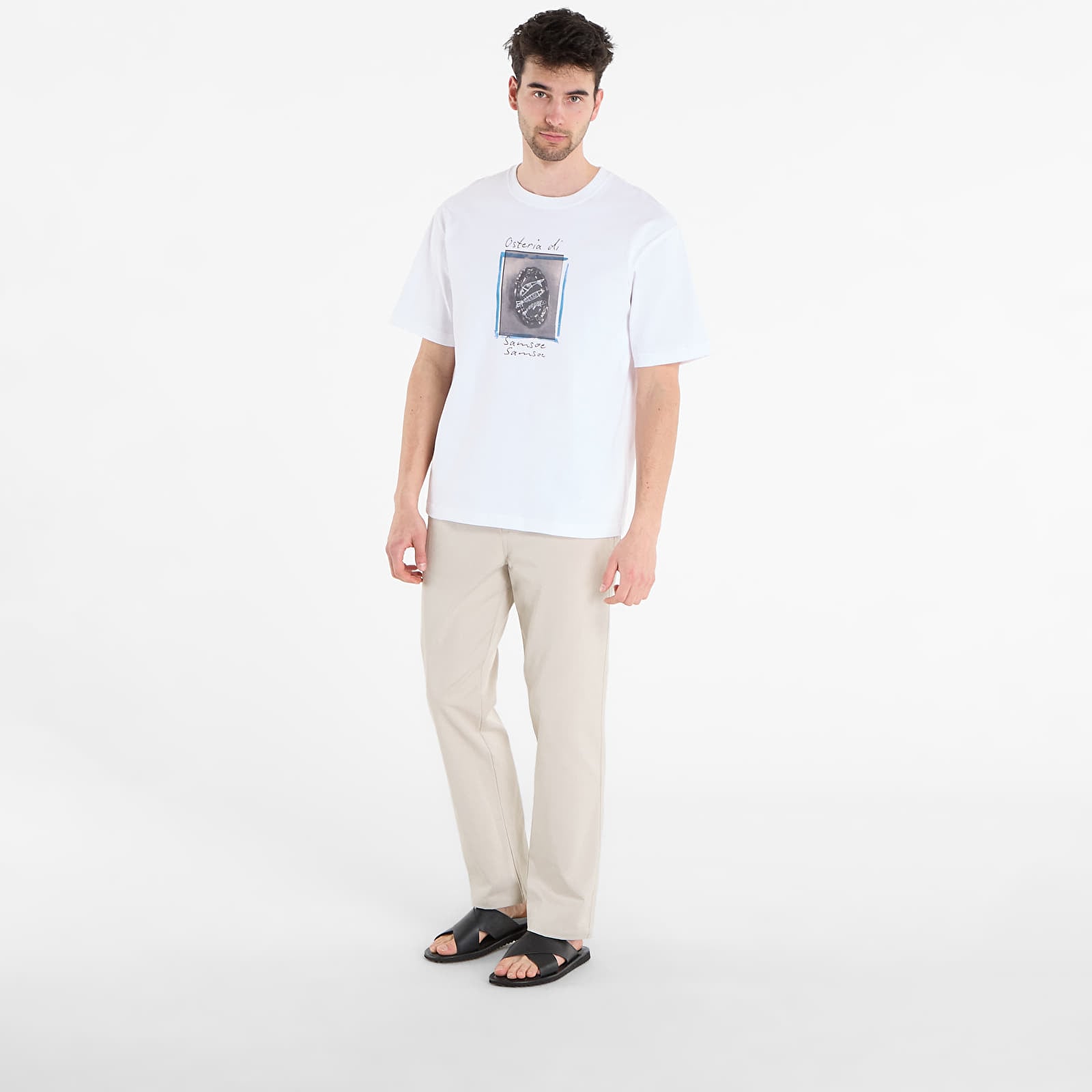 T-shirts Samsøe Samsøe Sagergei T-Shirt White Osteria