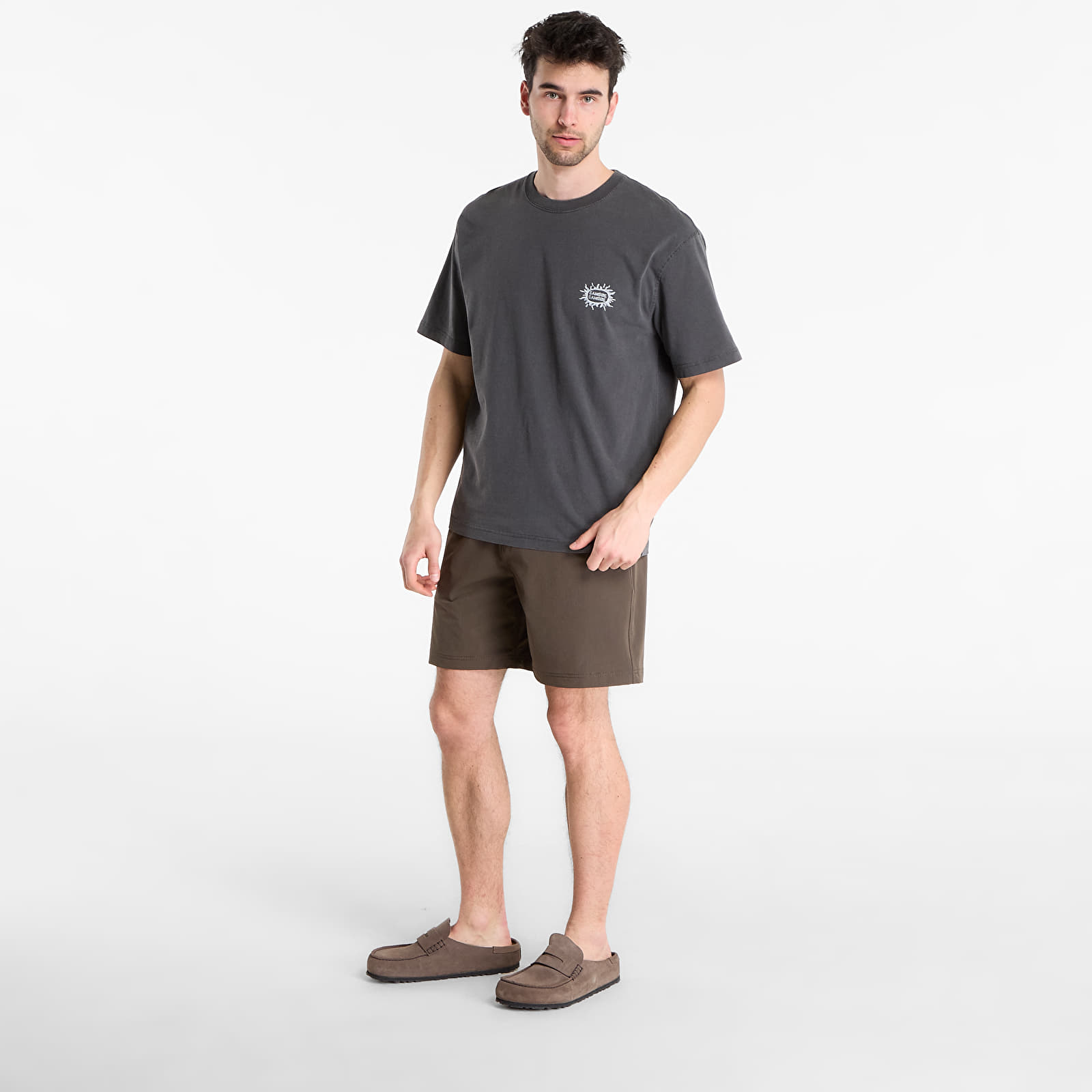 T-krekli Samsøe Samsøe Sagergei T-Shirt Black Tanline