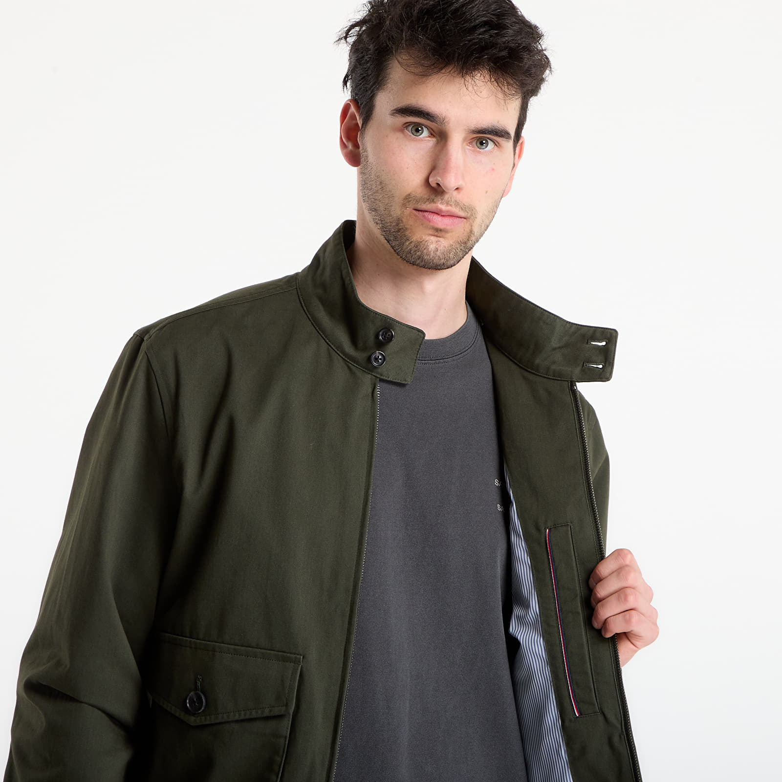 Jakker Tommy Hilfiger Cotton Harrington Eclipse Green