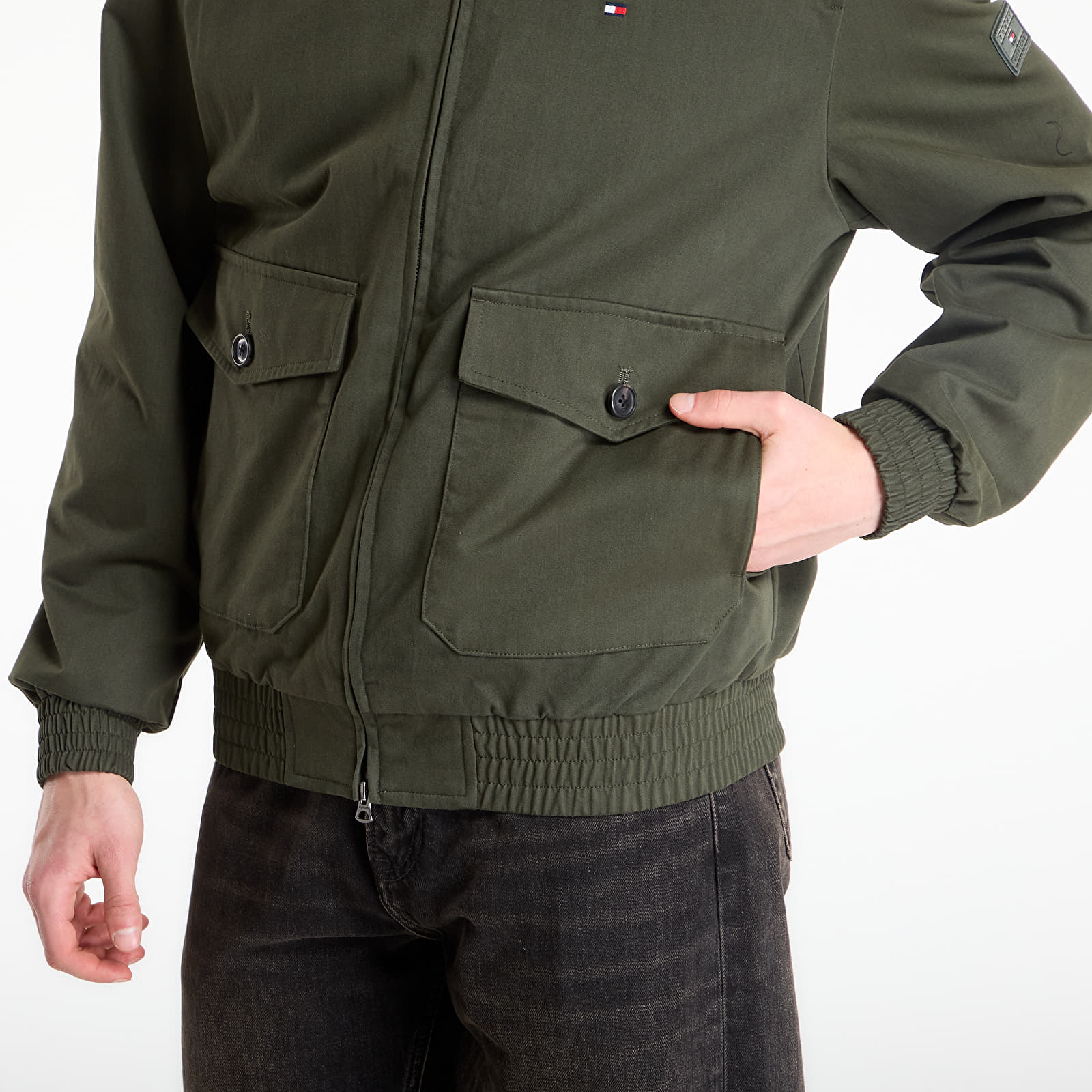 Jakker Tommy Hilfiger Cotton Harrington Eclipse Green