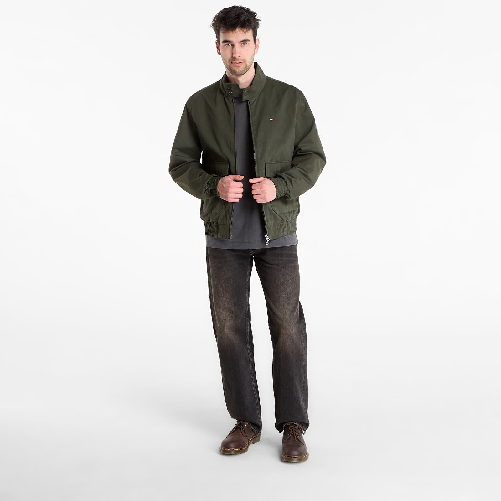 Jakker Tommy Hilfiger Cotton Harrington Eclipse Green
