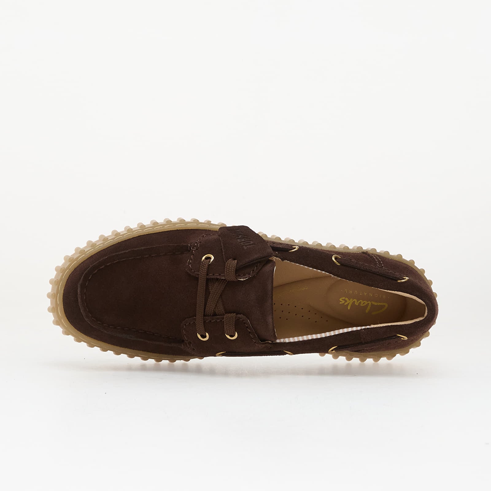 Dámske topánky a tenisky Clarks Torhill Boat Dark Brown Suede