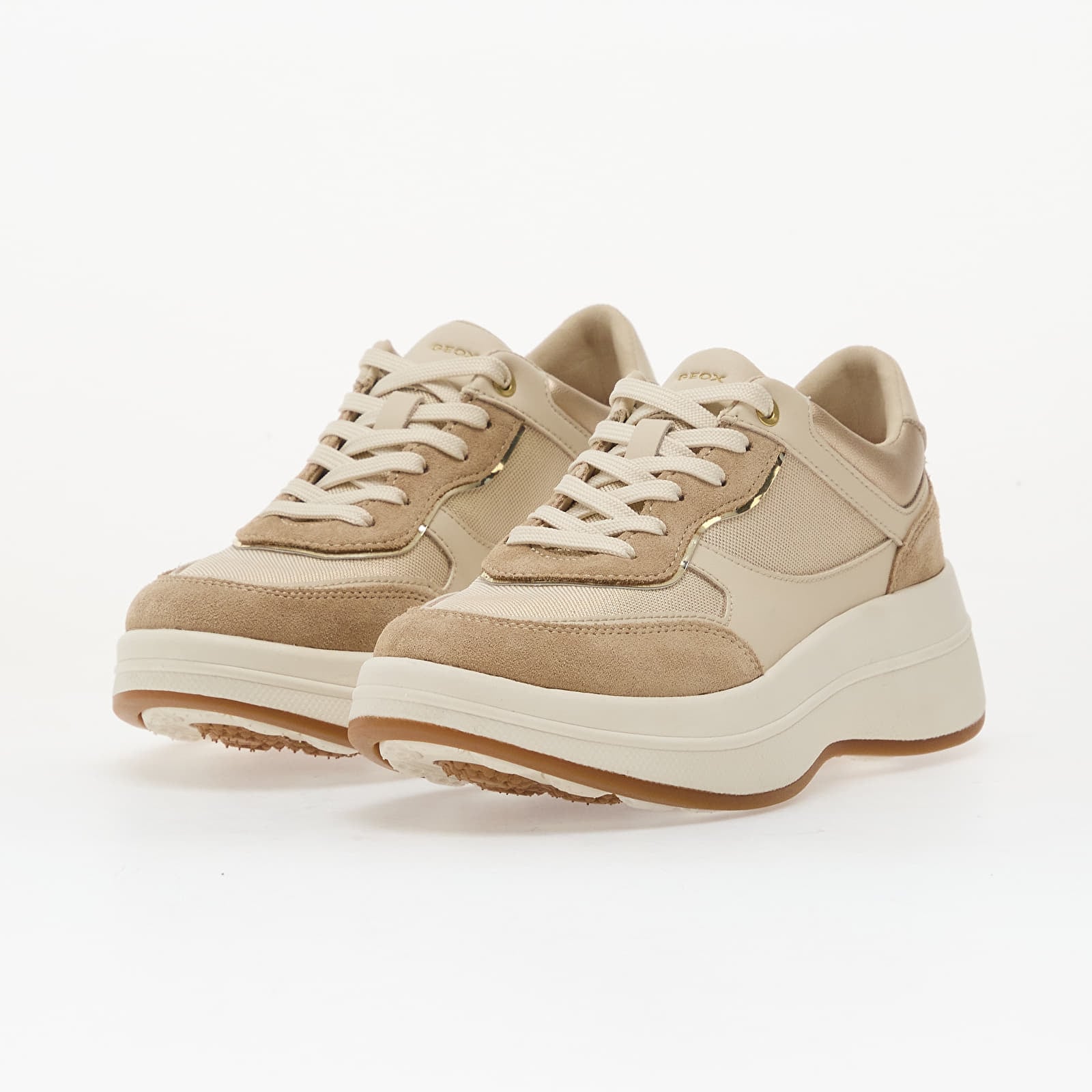 Dámské tenisky a boty Geox D Spherica Ecub-3 Papyrus/ Cream