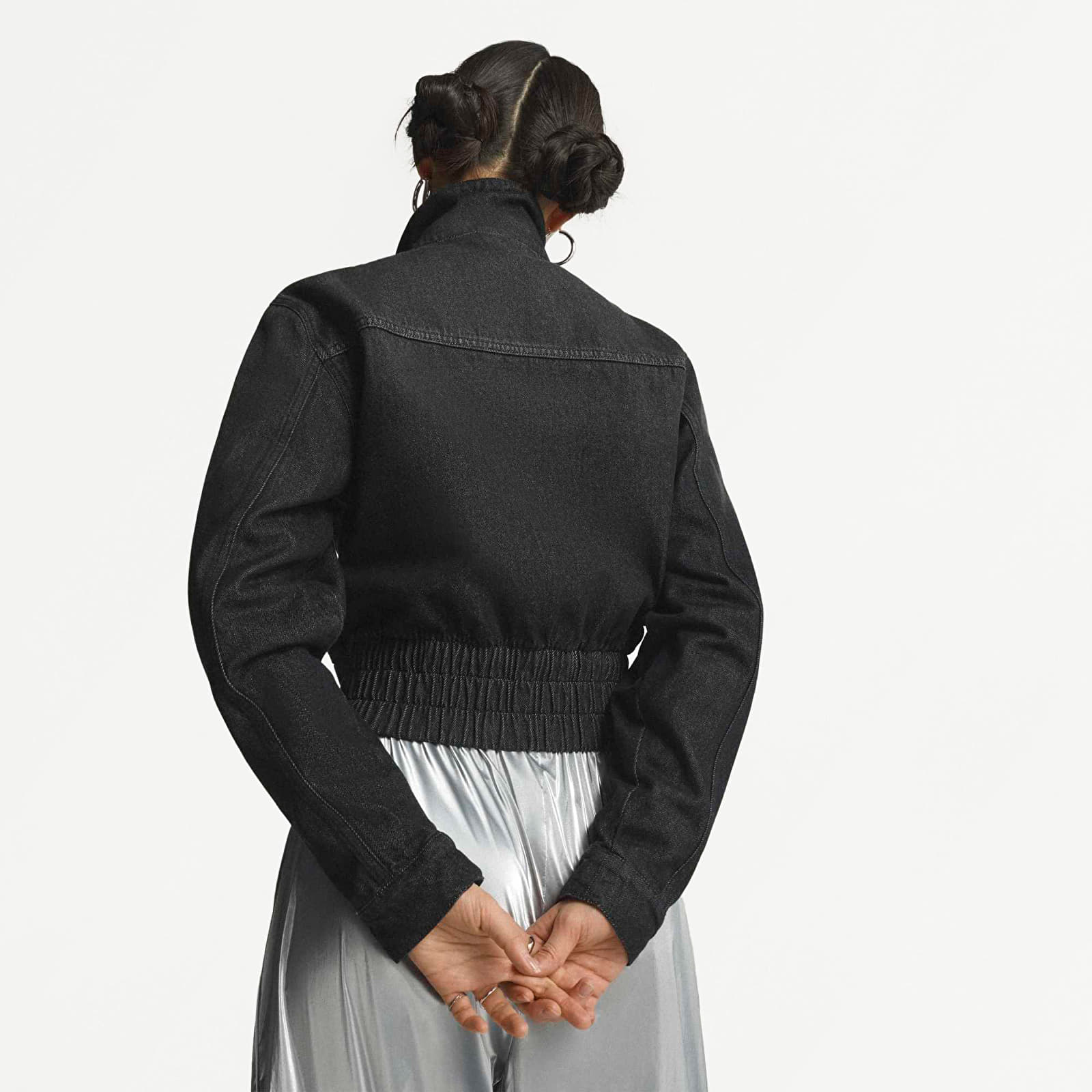 Jachete pentru femei adidas Denim Tracktop True Black Denim