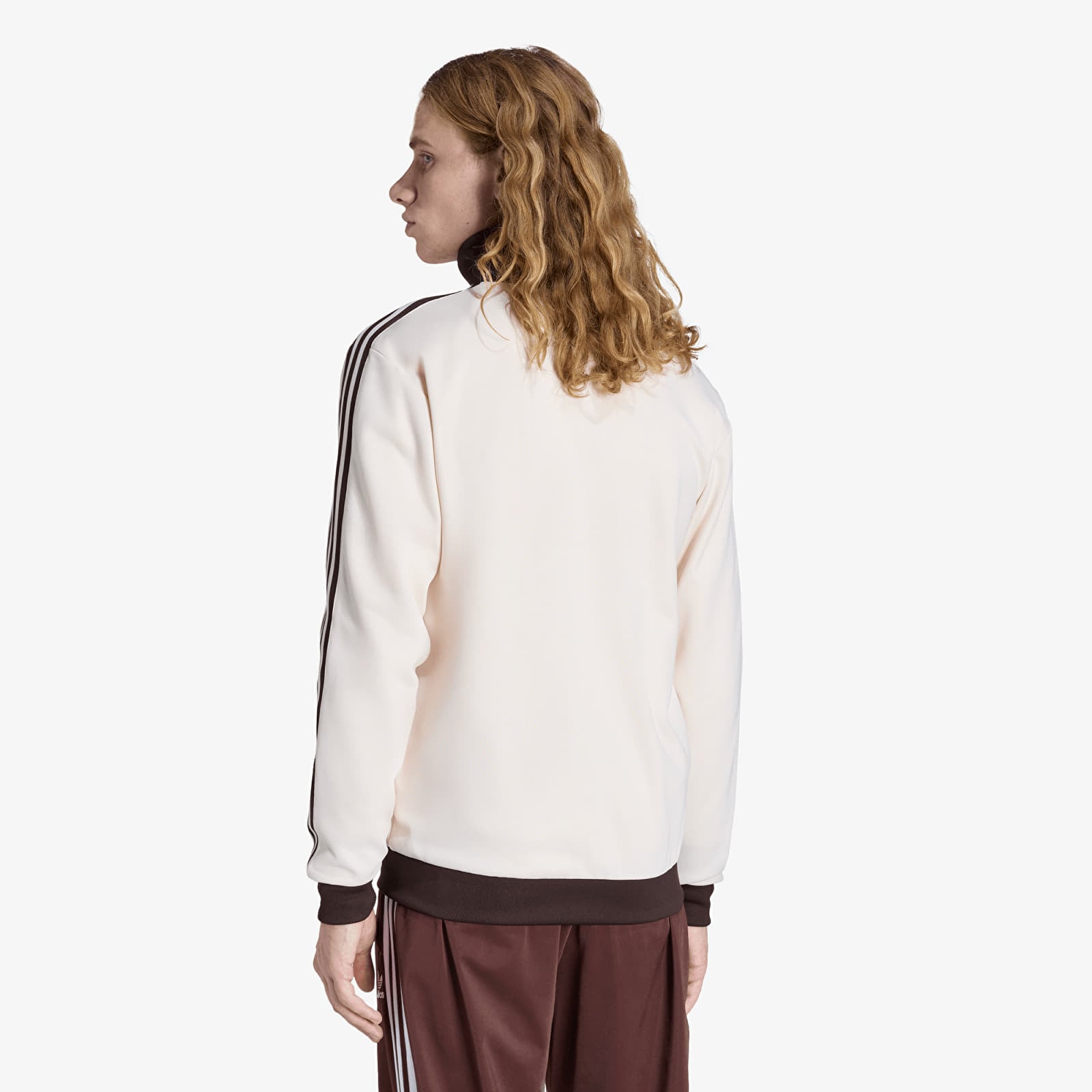 Džemperiai su gobtuvais ir džemperiai adidas Beckenbauer Tt Wonder White/ Auco