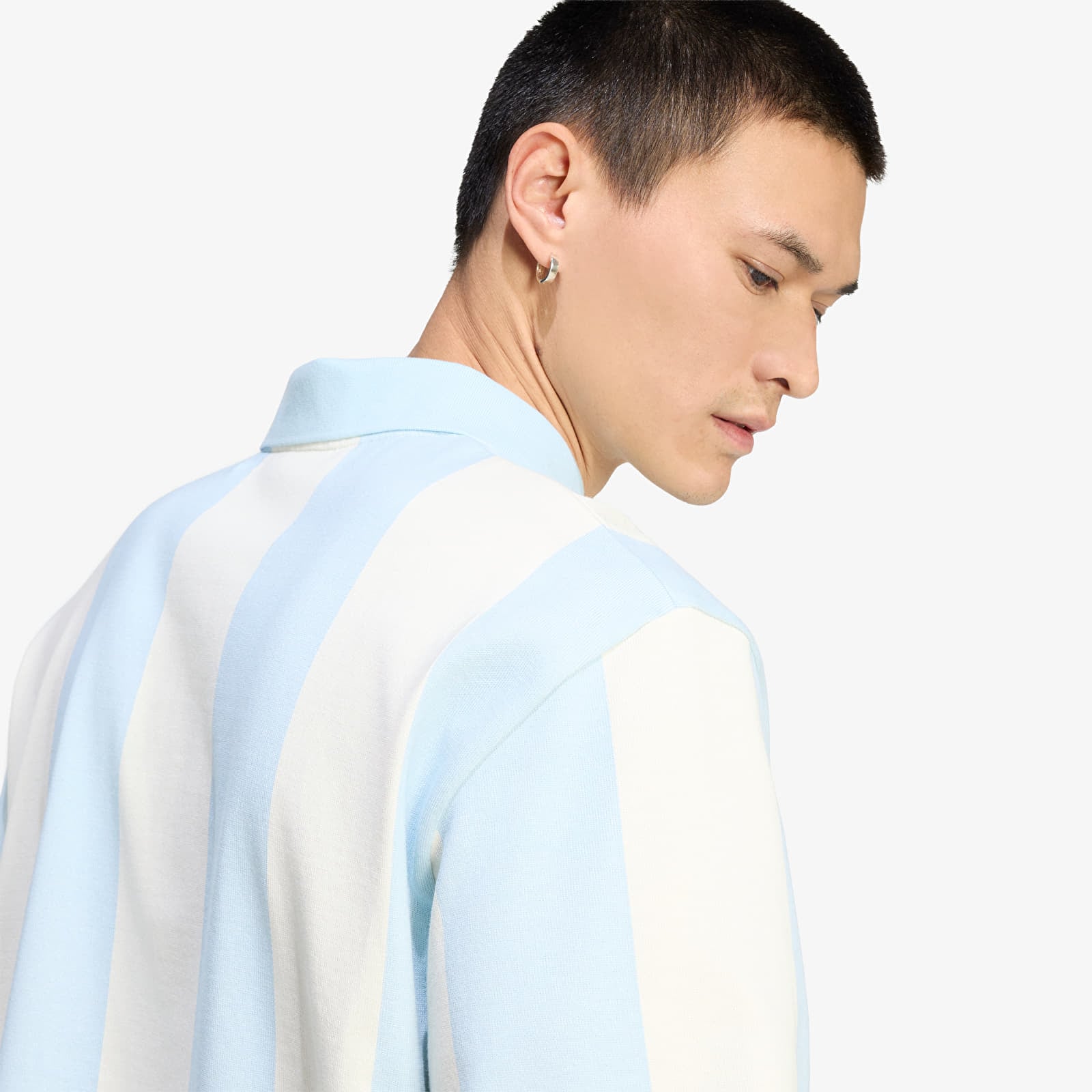 Majice T-shirt adidas Graphic Long Sleeve Polo Shirt Ice Blue