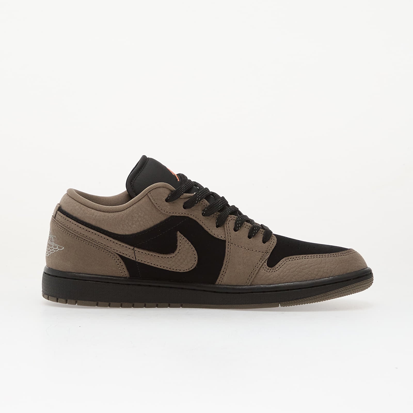 Vīriešu čības un apavi Air Jordan 1 Low Se Black/ Olive Grey-Lt Wild Mango