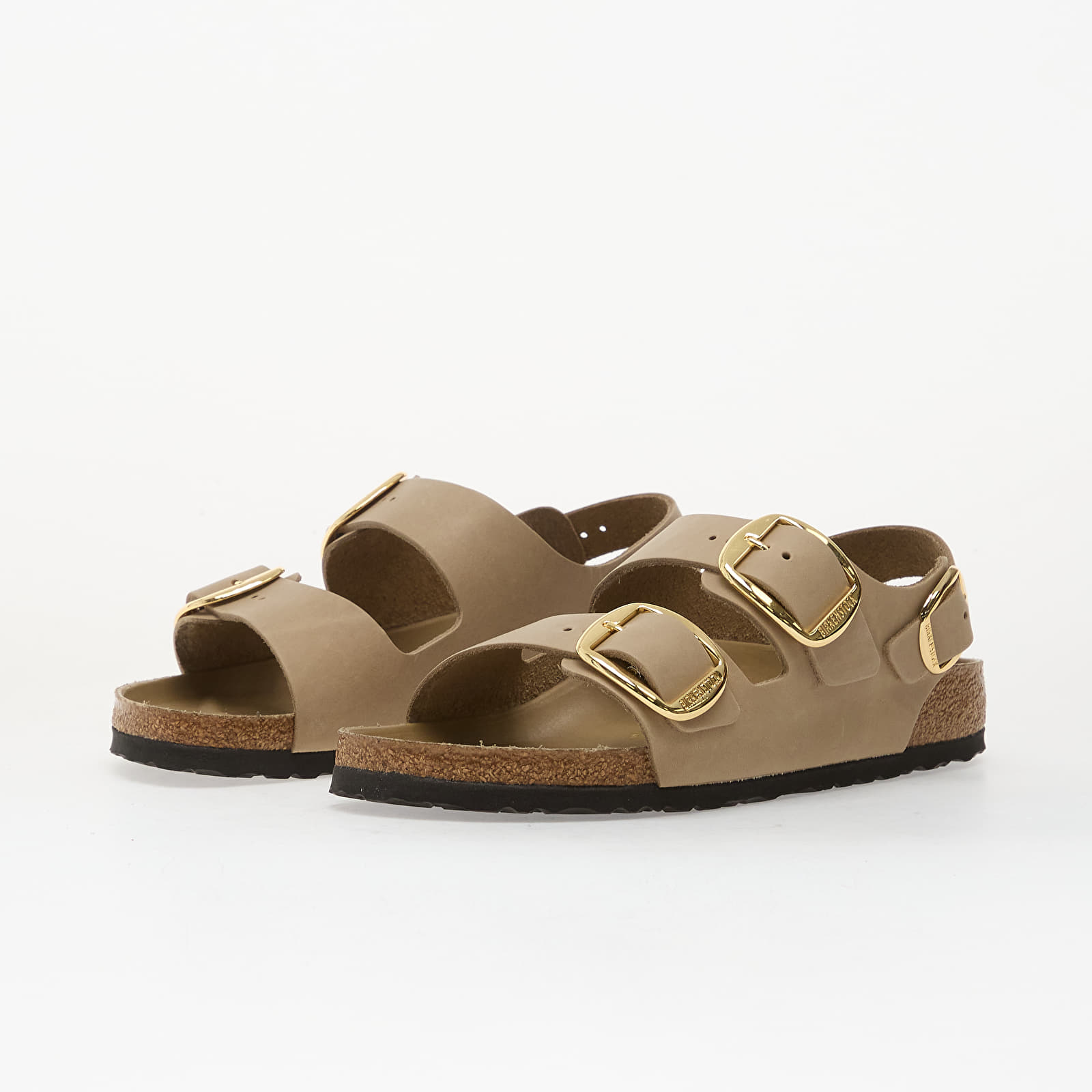 Női cipők Birkenstock Milano Big Buckle Oiled Leather Women Tabacco Brown