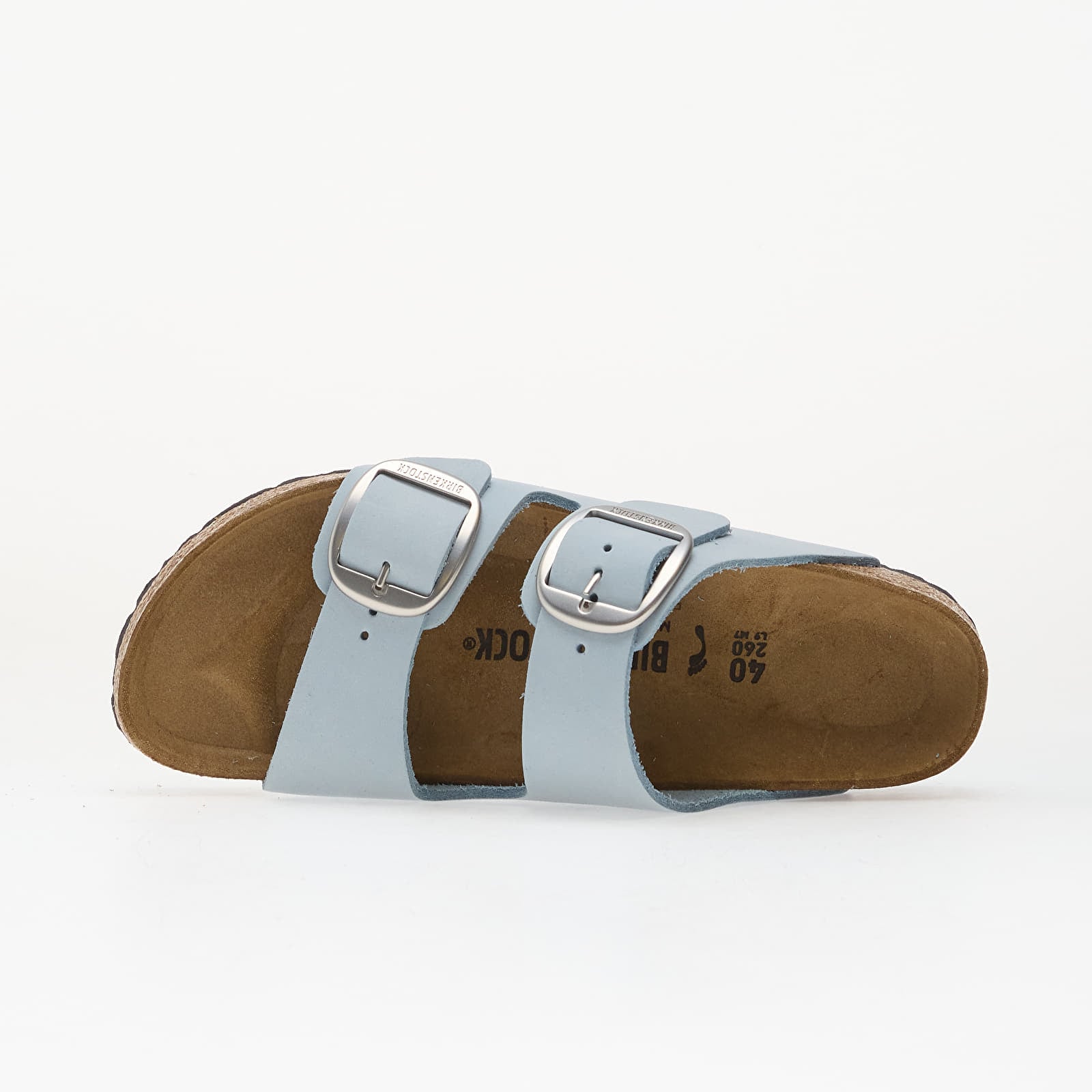 Naiste tossud ja kingad Birkenstock Arizona Big Buckle Nubuck Leather Women Baby Blue