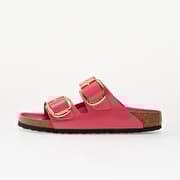 Birkenstock Arizona Big Buckle Natural Leather Patent Women High-Shine Fuchsia Tulip