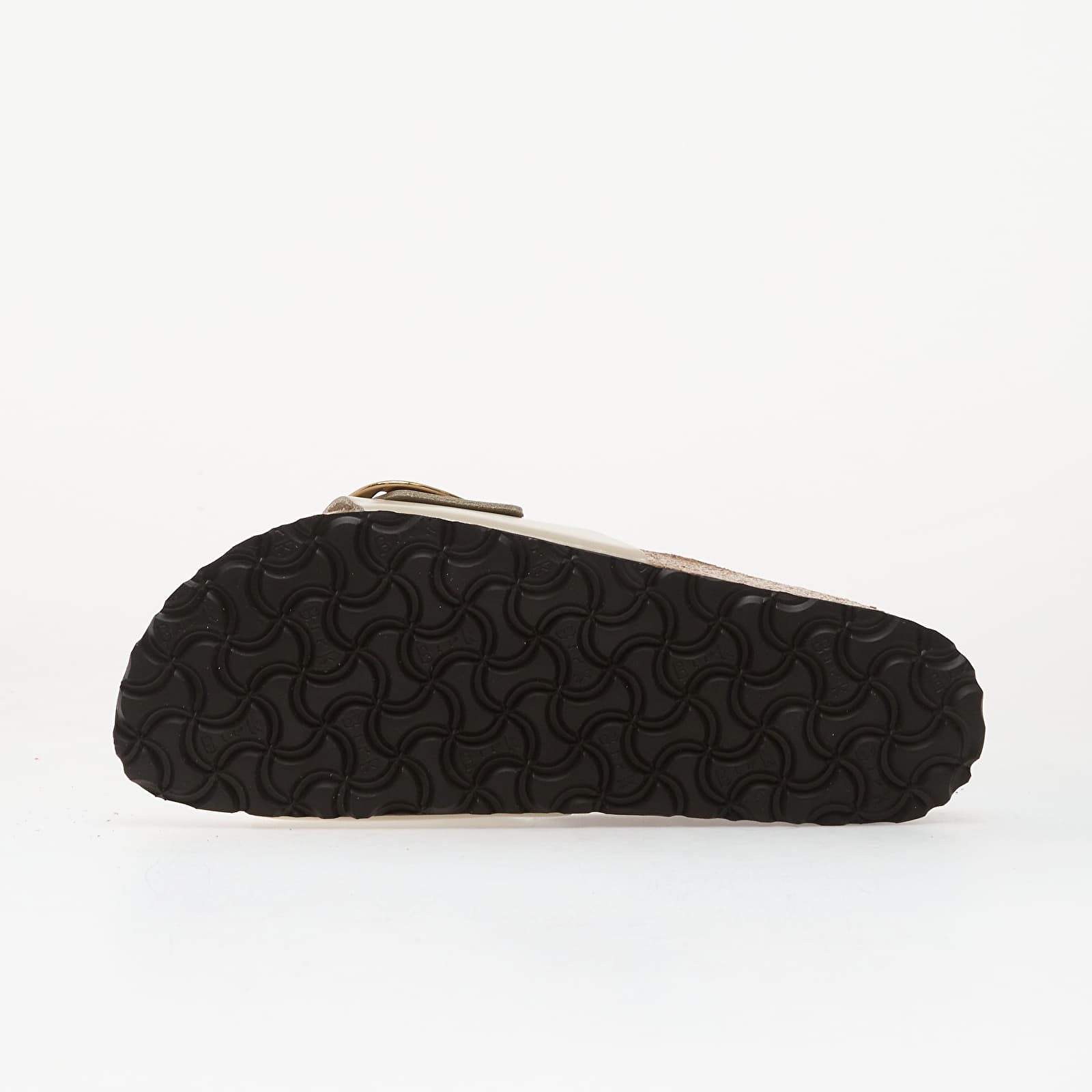 Női cipők Birkenstock Madrid Big Buckle Natural Leather Patent Women High-Shine Oyster