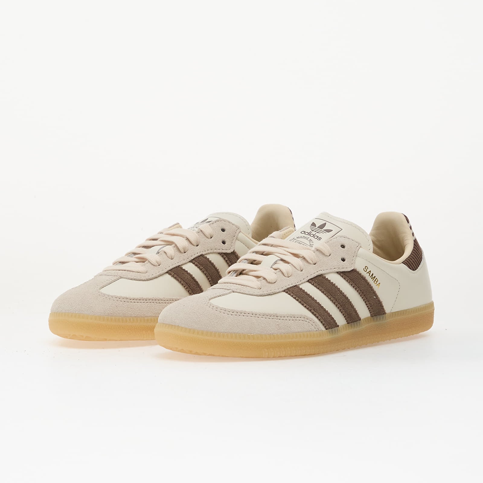 Moški čevlji adidas Samba Og Cloud White/ Earth Strata/ Gum
