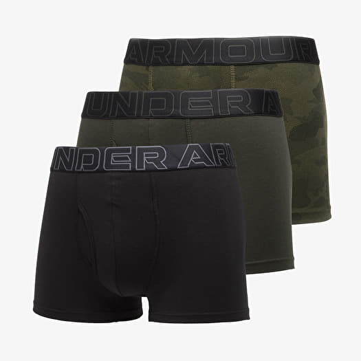 Trenírky Under Armour Performance Cotton Print 3in 3-Pack Black