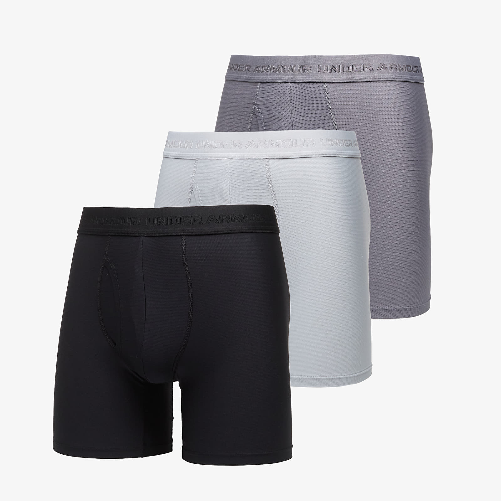Боксерки Under Armour Performance Tech Mesh Mod 6in 3-Pack Gray XXL