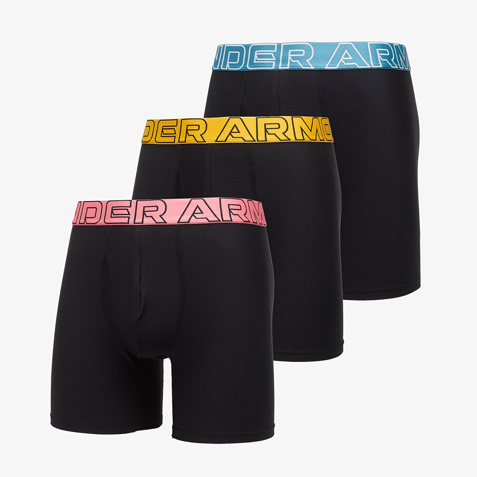 Боксерки Under Armour Performance Tech Solid 6in 3-Pack Black L