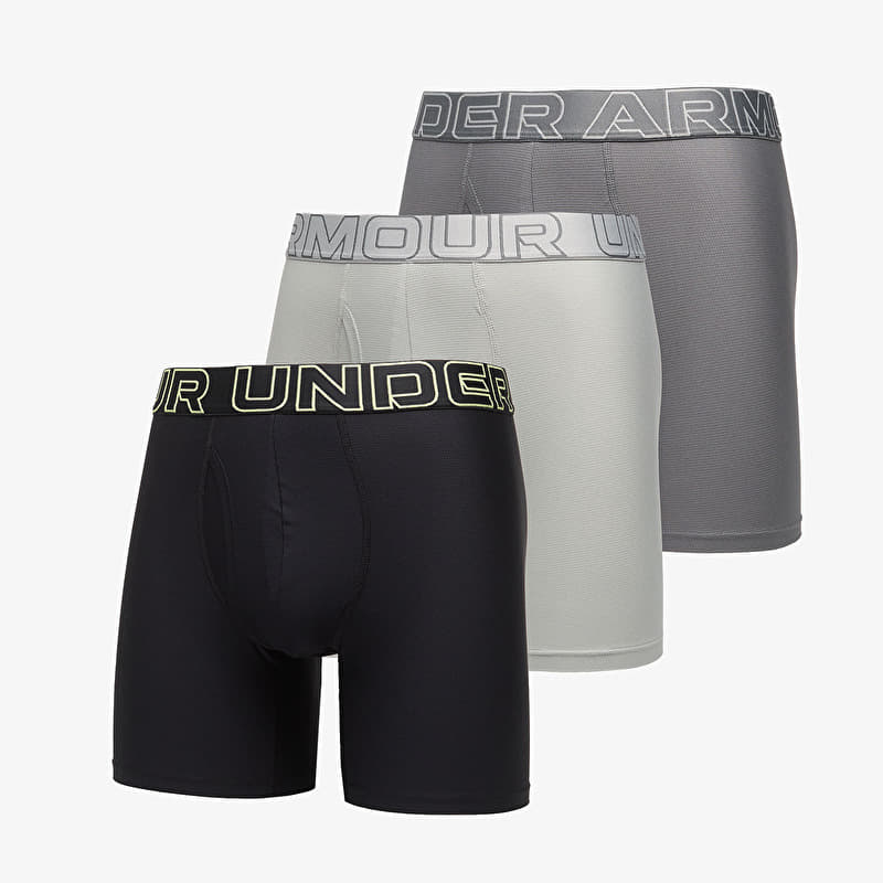 Boxer Under Armour Performance Tech Mesh Solid 6in 3-Pack Gray