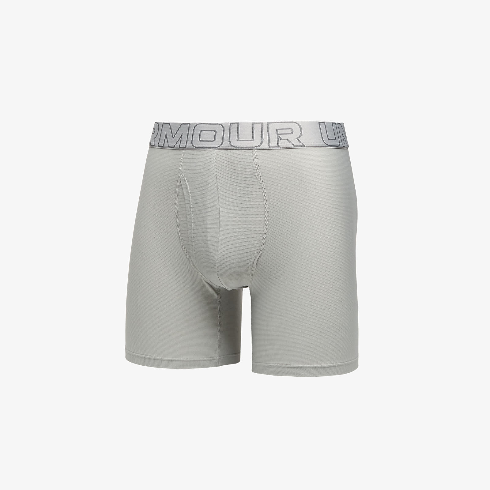 Muške bokserice Under Armour Performance Tech Mesh Solid 6in 3-Pack Gray