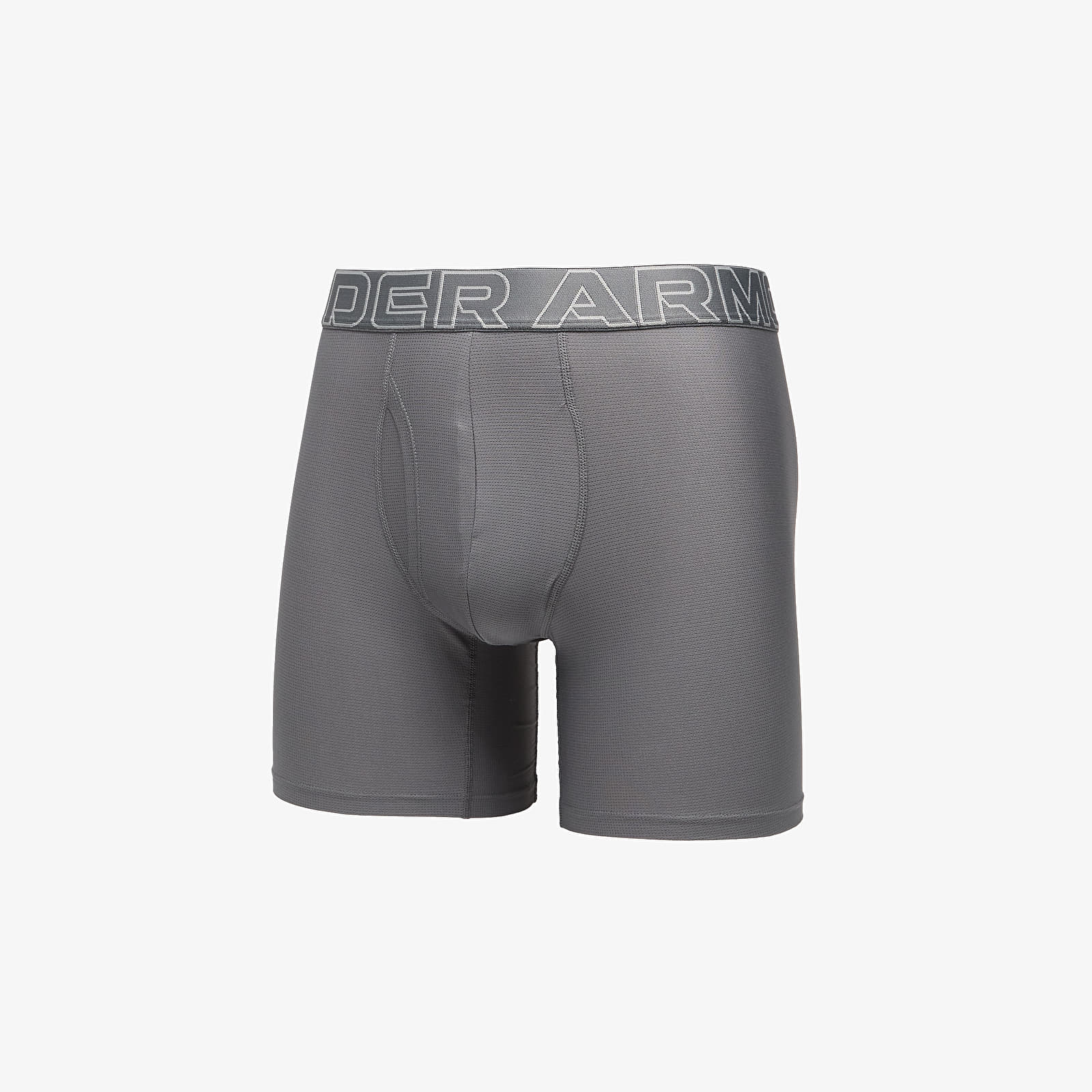 Muške bokserice Under Armour Performance Tech Mesh Solid 6in 3-Pack Gray