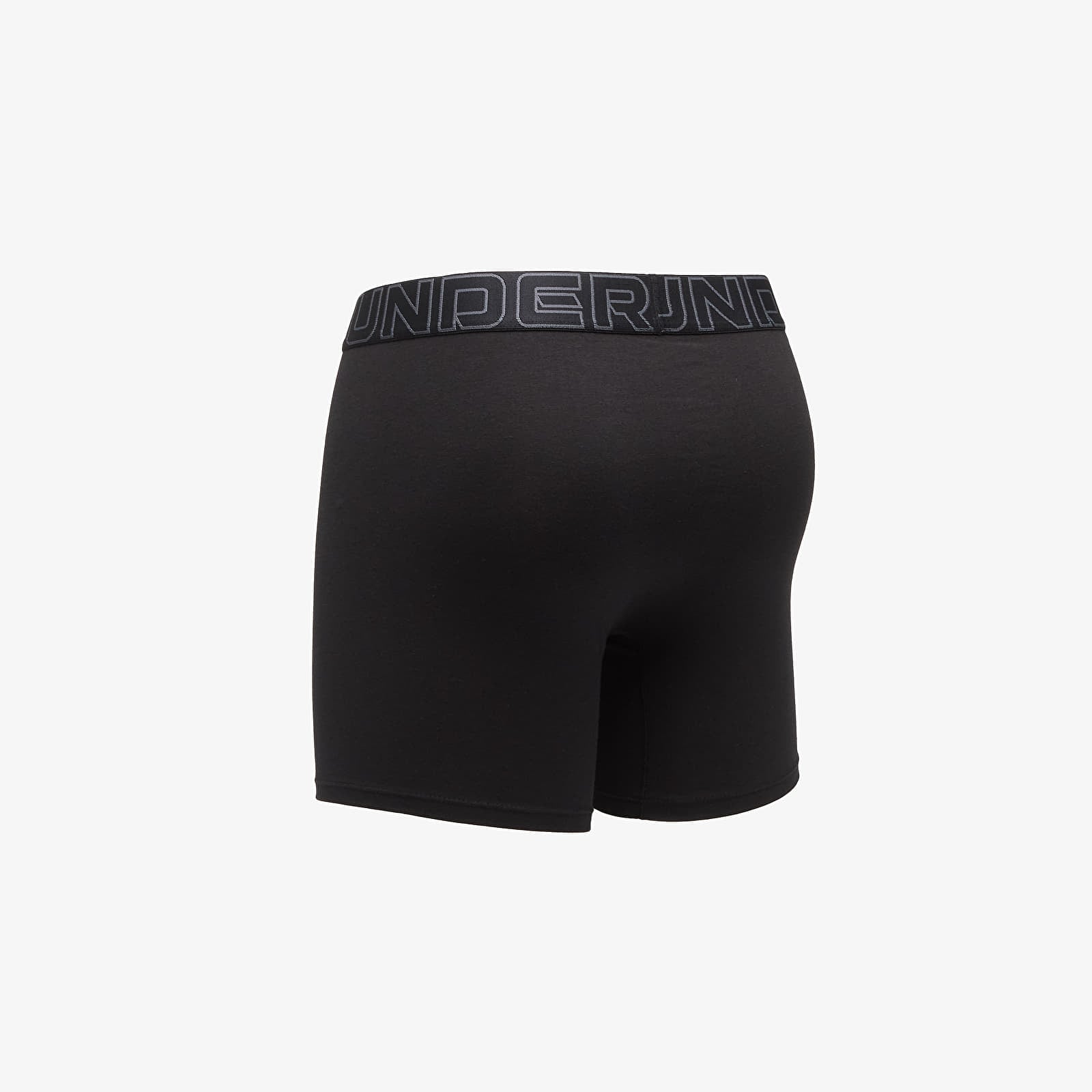 Muške bokserice Under Armour Performance Cotton Print 6in 3-Pack Black