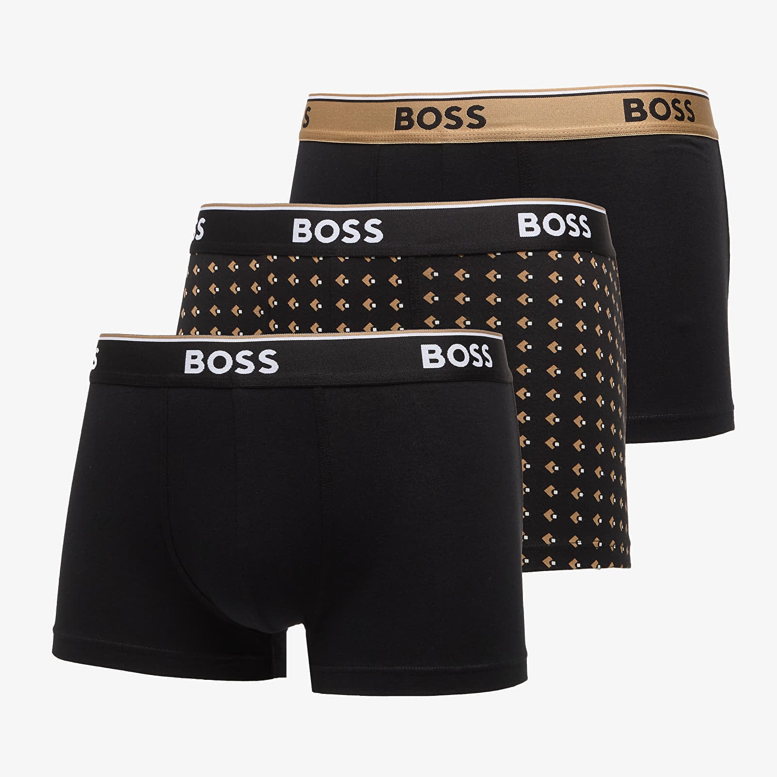 Боксерки Hugo Boss Trunk 3-Pack Power Desig Beige L