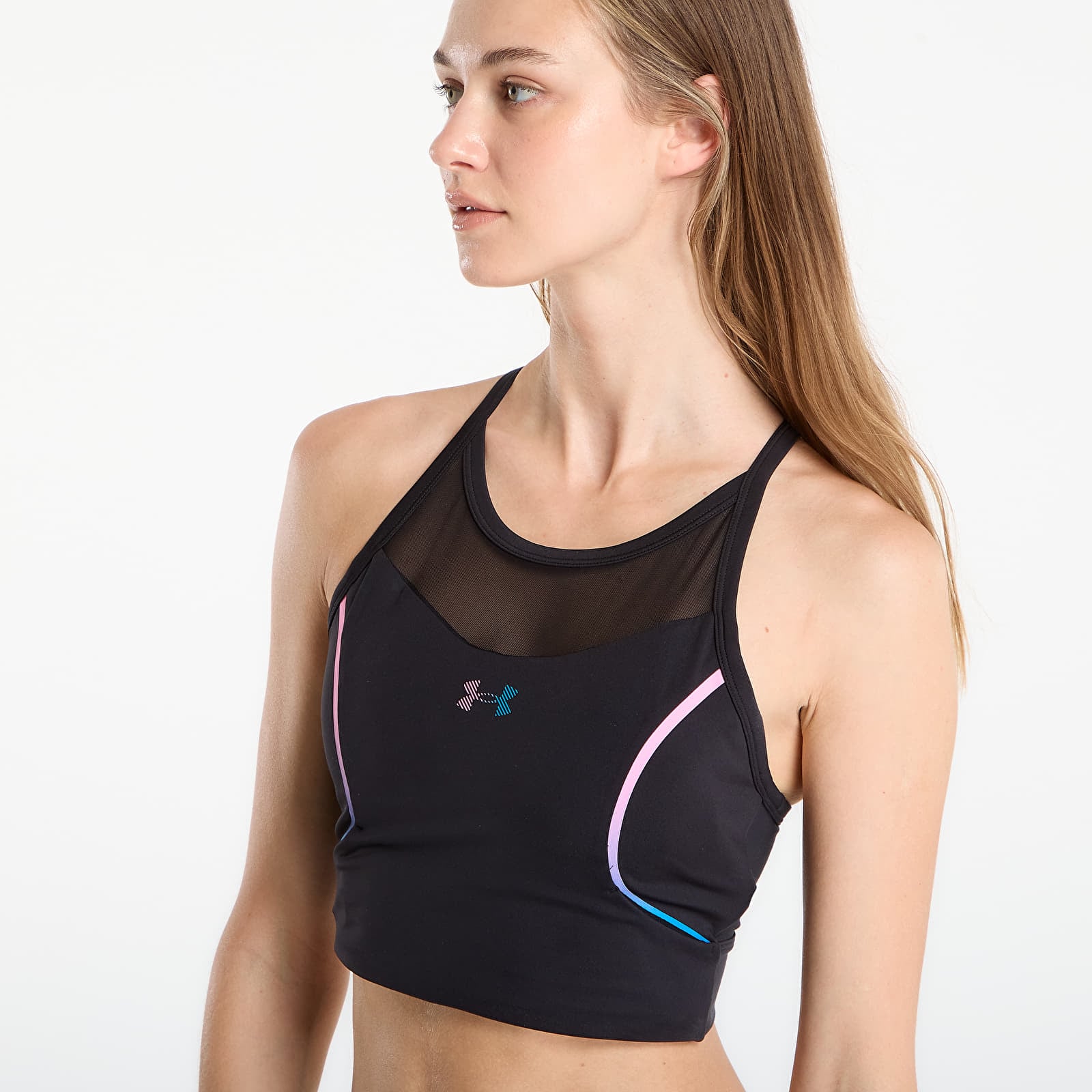 Női topok Under Armour Velociti Elite Crop Tank Black