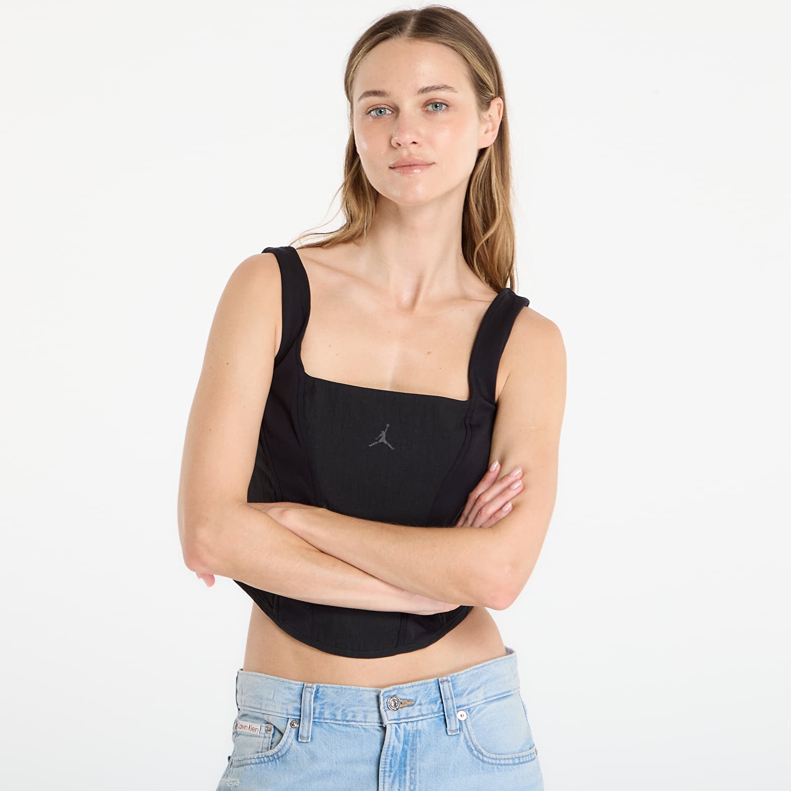 Női topok Jordan Flight Club Women's Corset Black/ Black