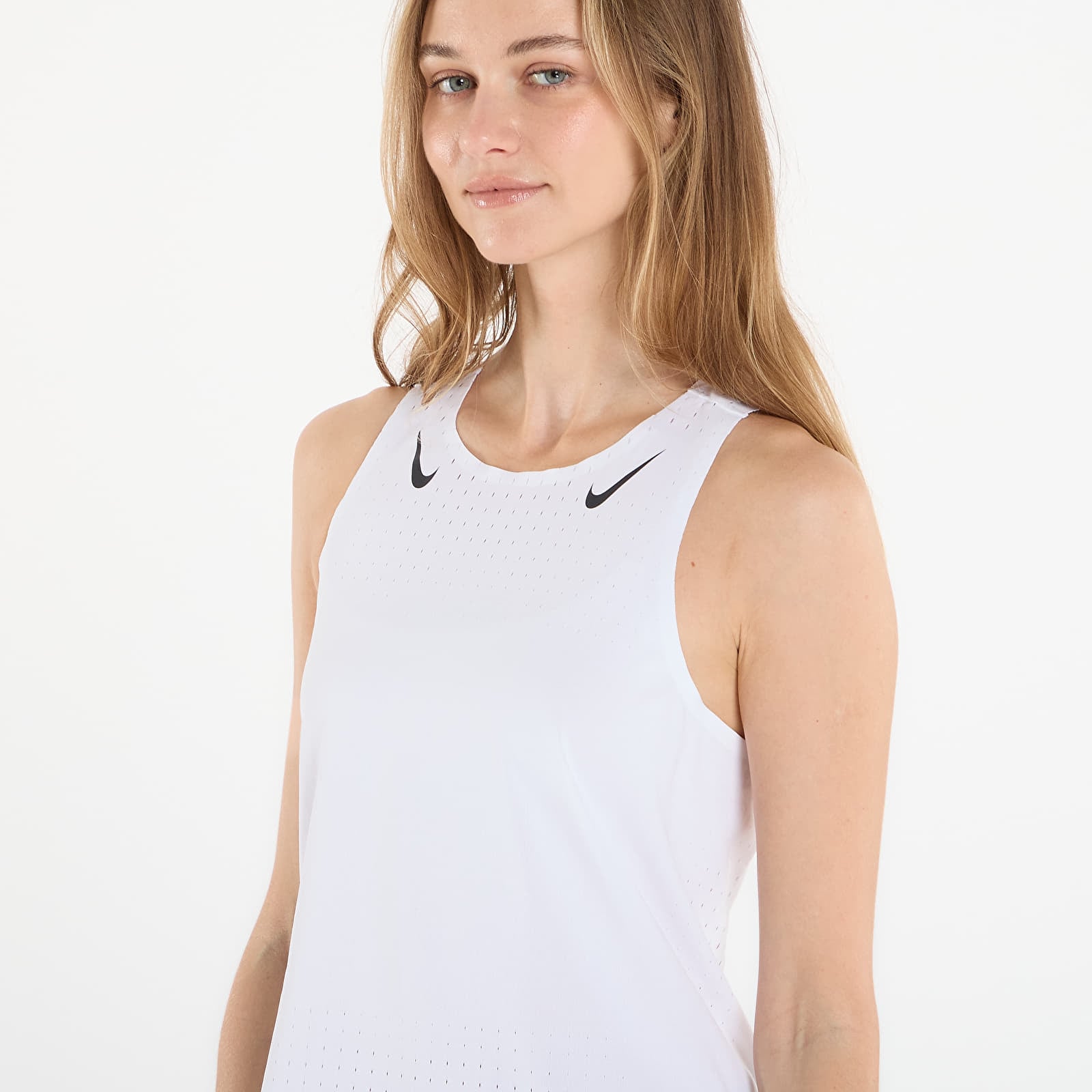 Дамски потници Nike AeroSwift Women's Dri-FIT ADV Running Singlet White/ Black