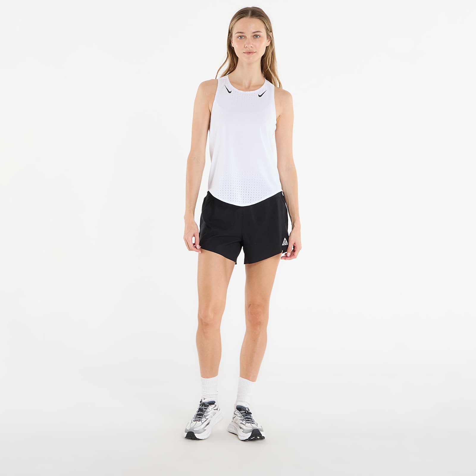 Дамски потници Nike AeroSwift Women's Dri-FIT ADV Running Singlet White/ Black