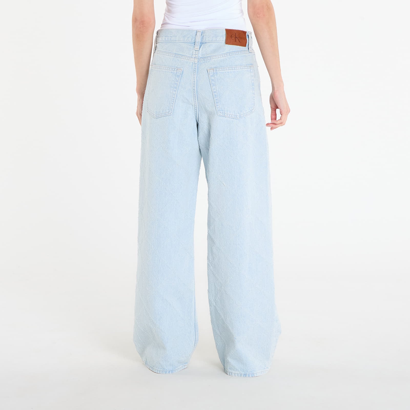 Jeans for kvinner Calvin Klein Jeans Low Rise Baggy Needle Jeans Blue