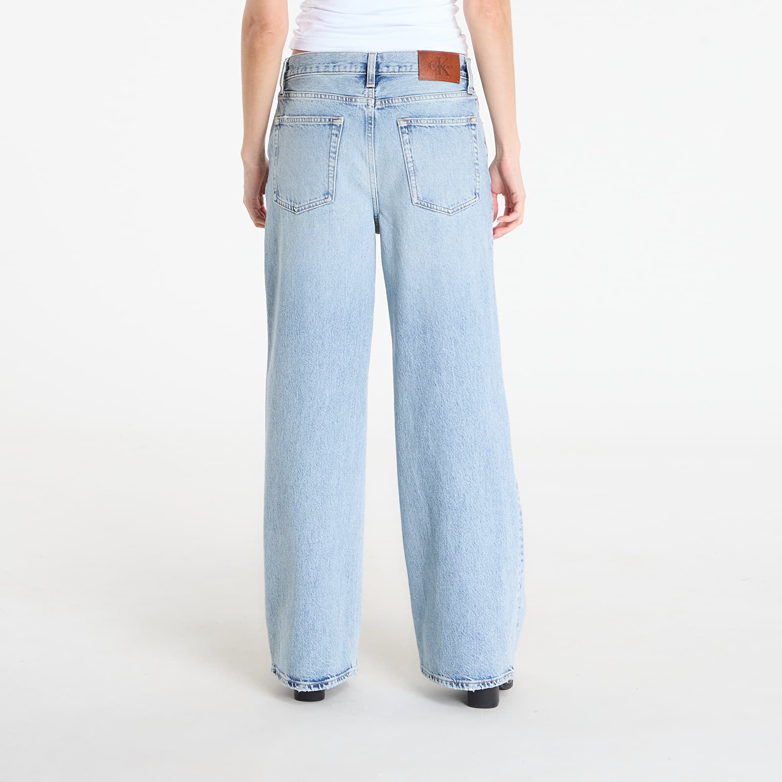 Jeans for kvinner Calvin Klein Jeans Low Rise Baggy Vintage Jeans Blue