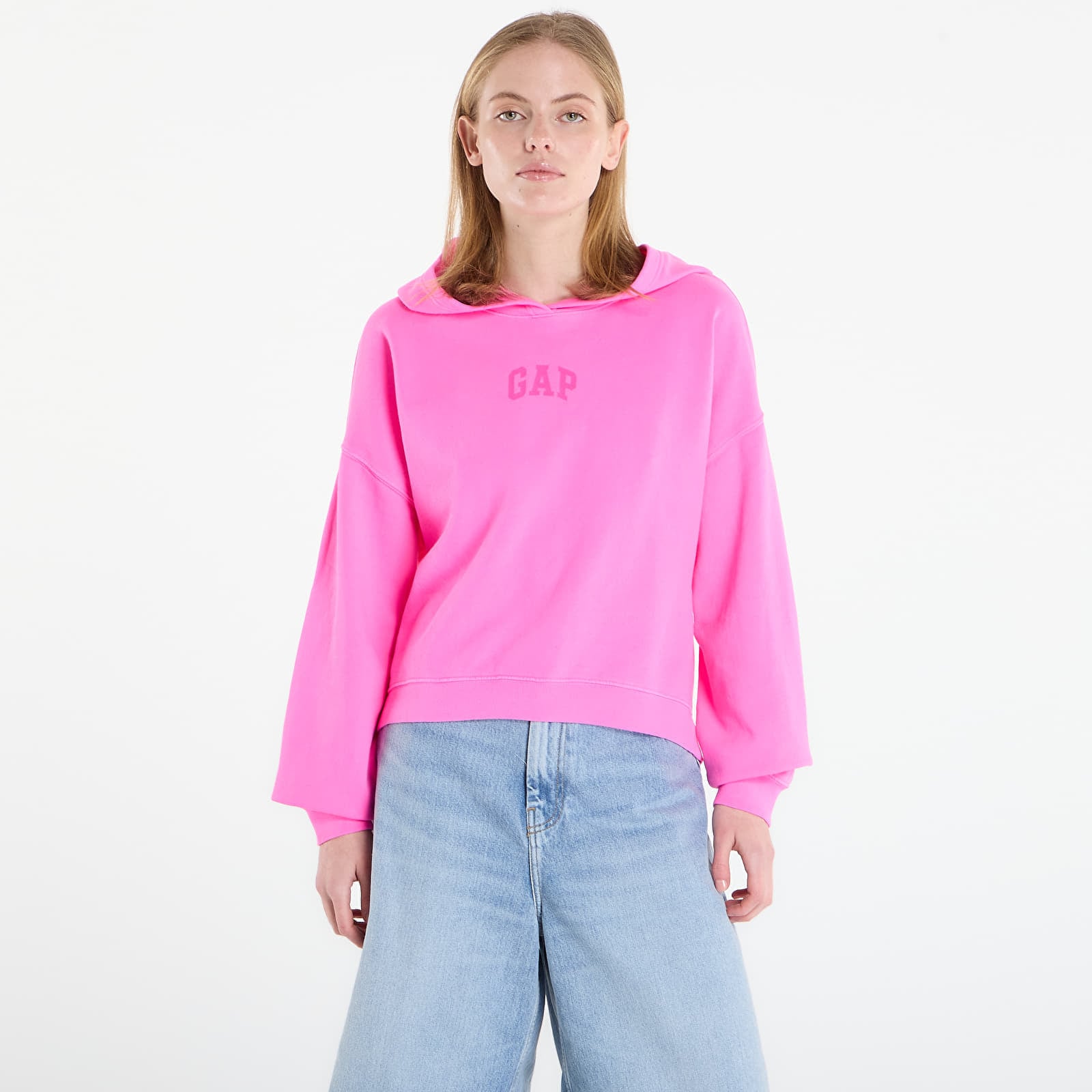 Суитшърт GAP V-Gap Mini Arch Pullover Pink M