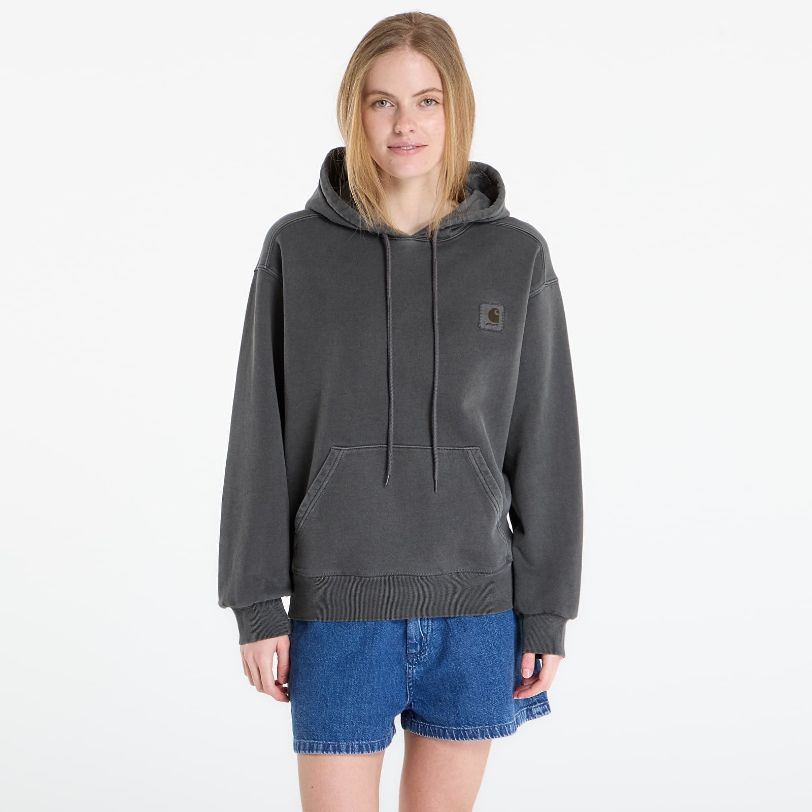 Puloverji   Carhartt WIP Hooded Nelson Sweat UNISEX Black