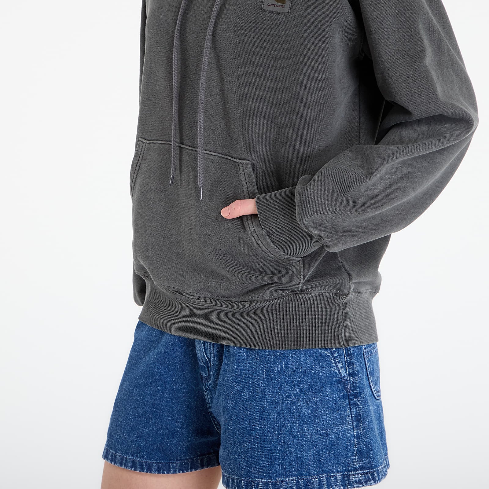 Puloverji   Carhartt WIP Hooded Nelson Sweat UNISEX Black