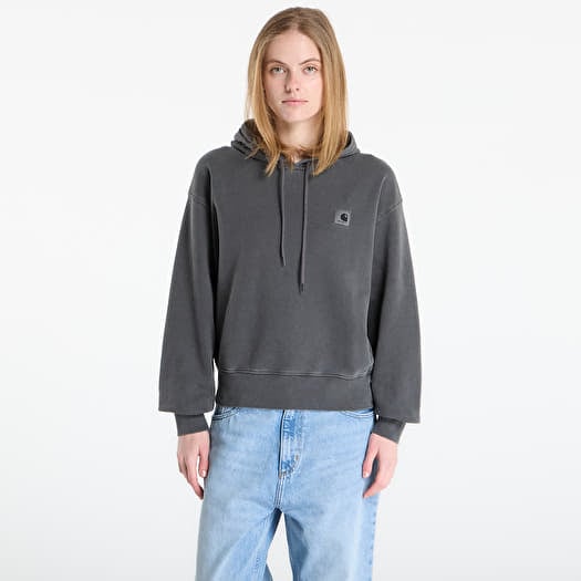 Hoodica Carhartt WIP W' Hooded Nelson Sweat Black Garment Dyed