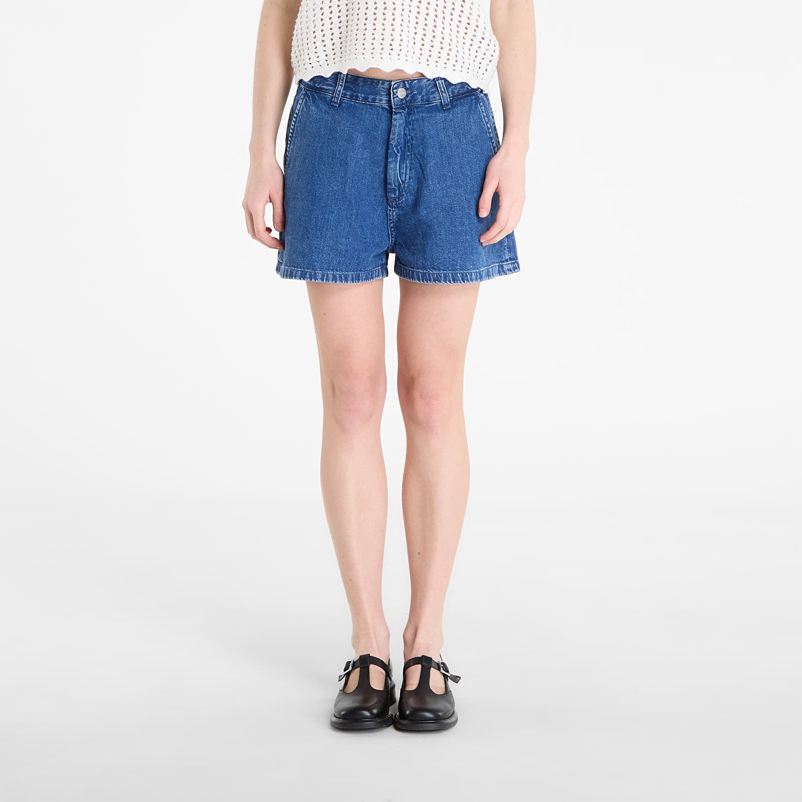 Σορτς Carhartt WIP W' Lova Short Blue Stone Washed S